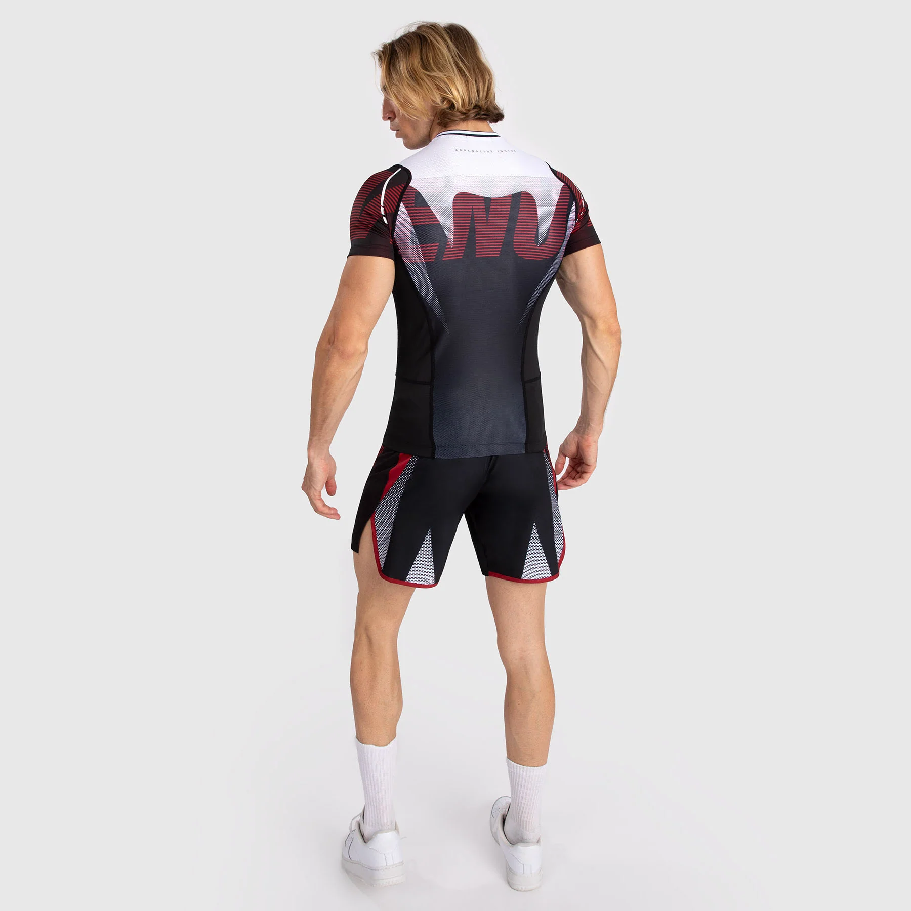 Venum Adrenaline Men's Short Sleeve Rashguard - Red - Image 3