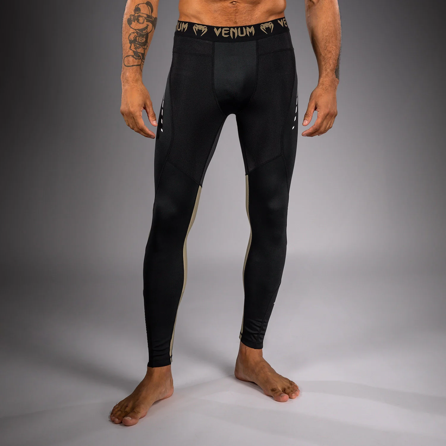 Venum Adrenaline Spats - Black/Sand - Image 2