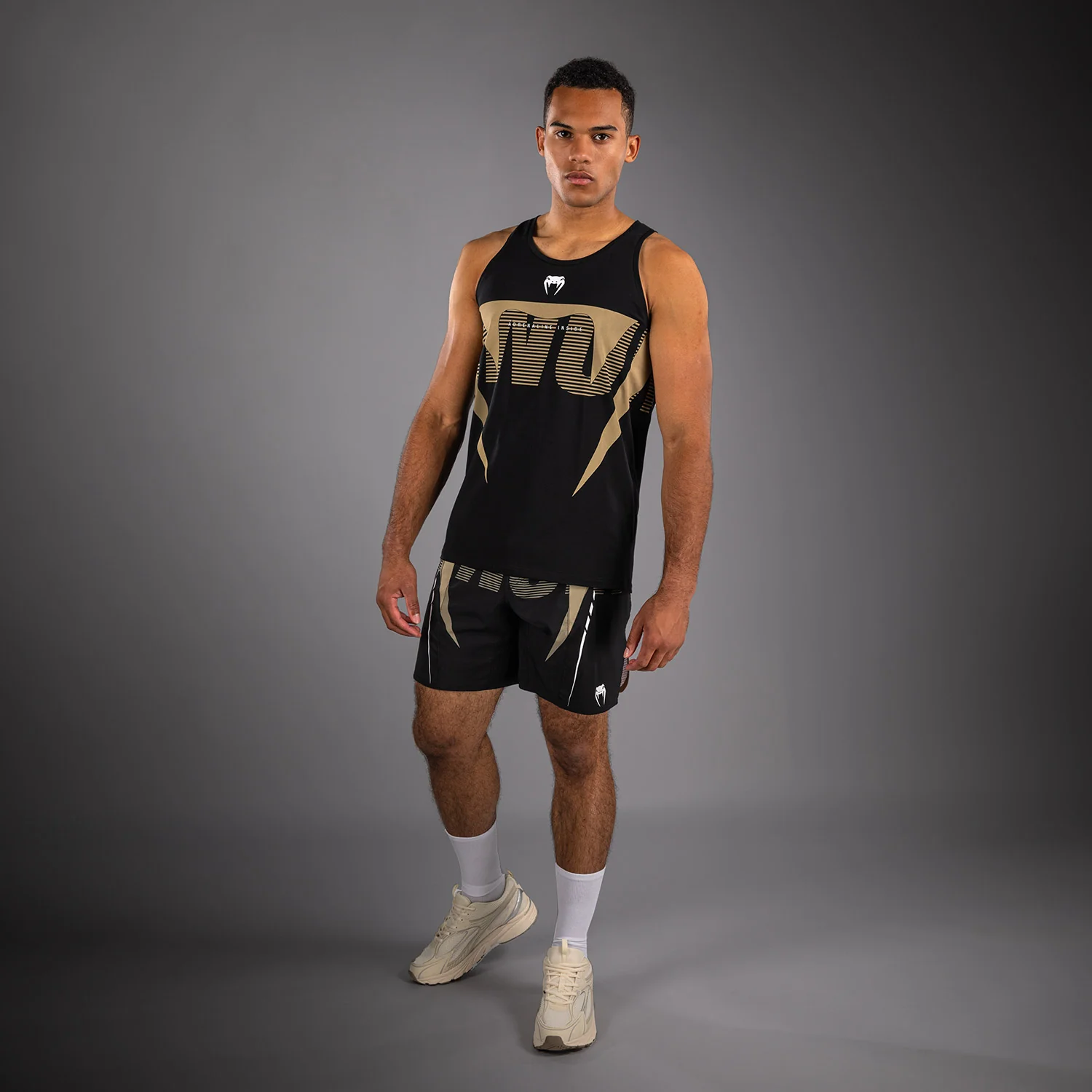Venum Adrenaline Tank Top - Black/Sand - Image 2