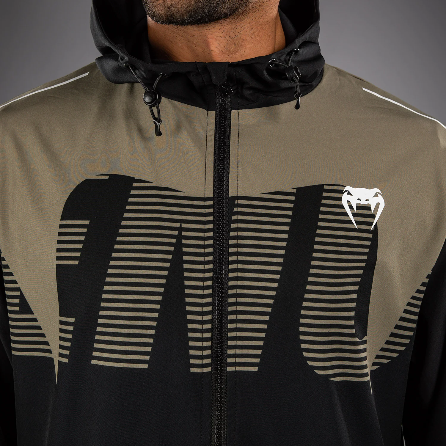 Venum Adrenaline Track Jacket - Black/Sand - Image 5