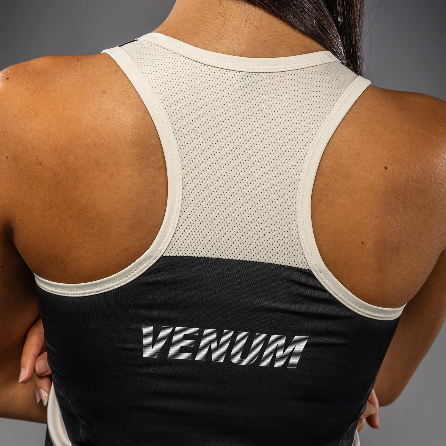 Venum Adrenaline Women's Dry Tech Tank Top - Black/ Ivory - Image 5