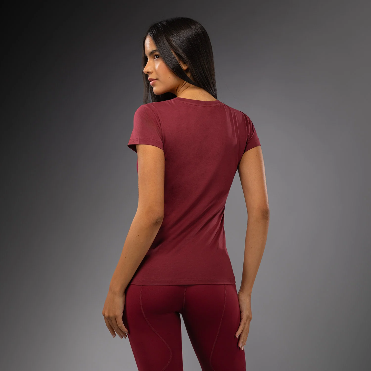 Venum Adrenaline Women's T-Shirt - Burgundy/ Pink - Image 3