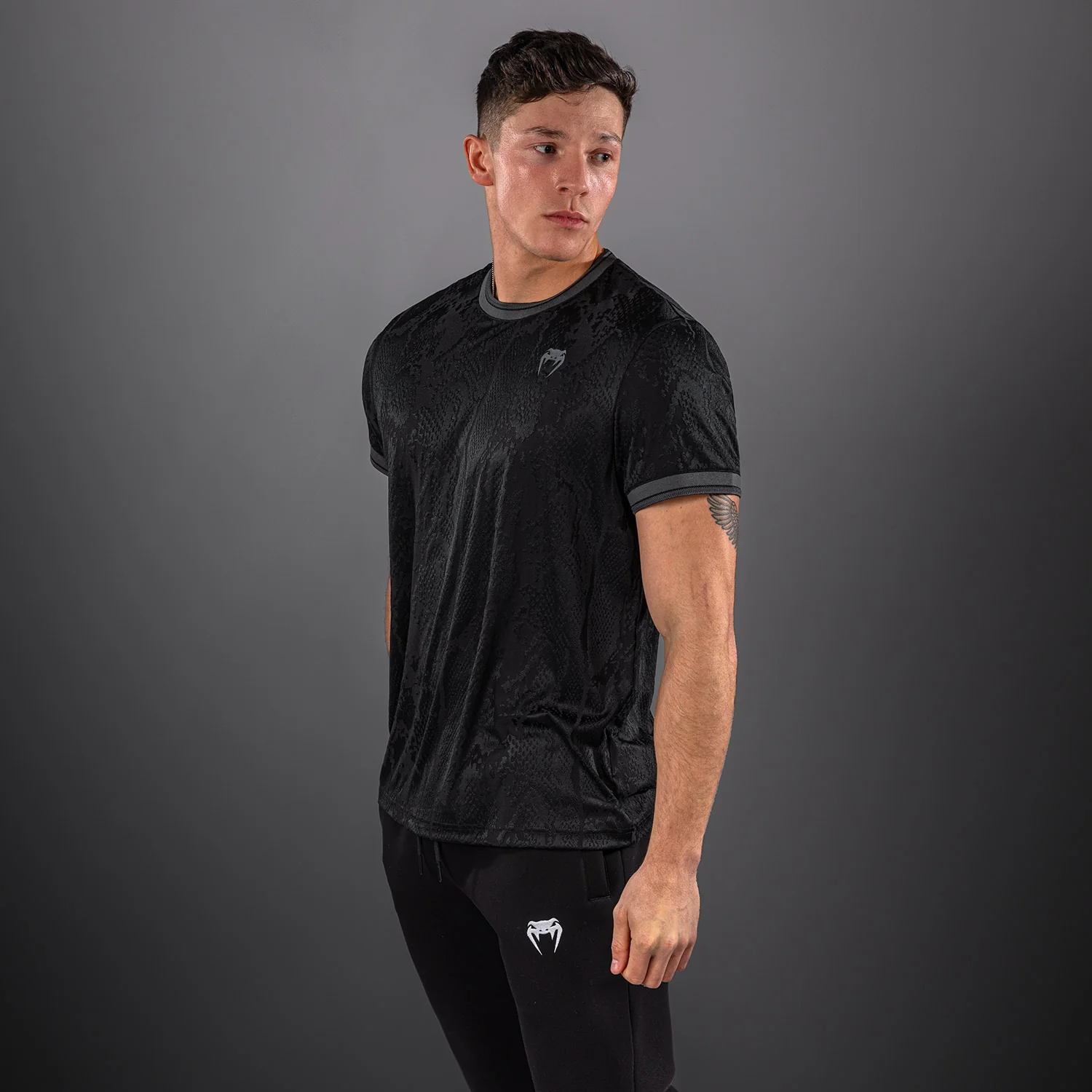 Venum Aegis Dry Tech T-Shirt - Black - Image 3