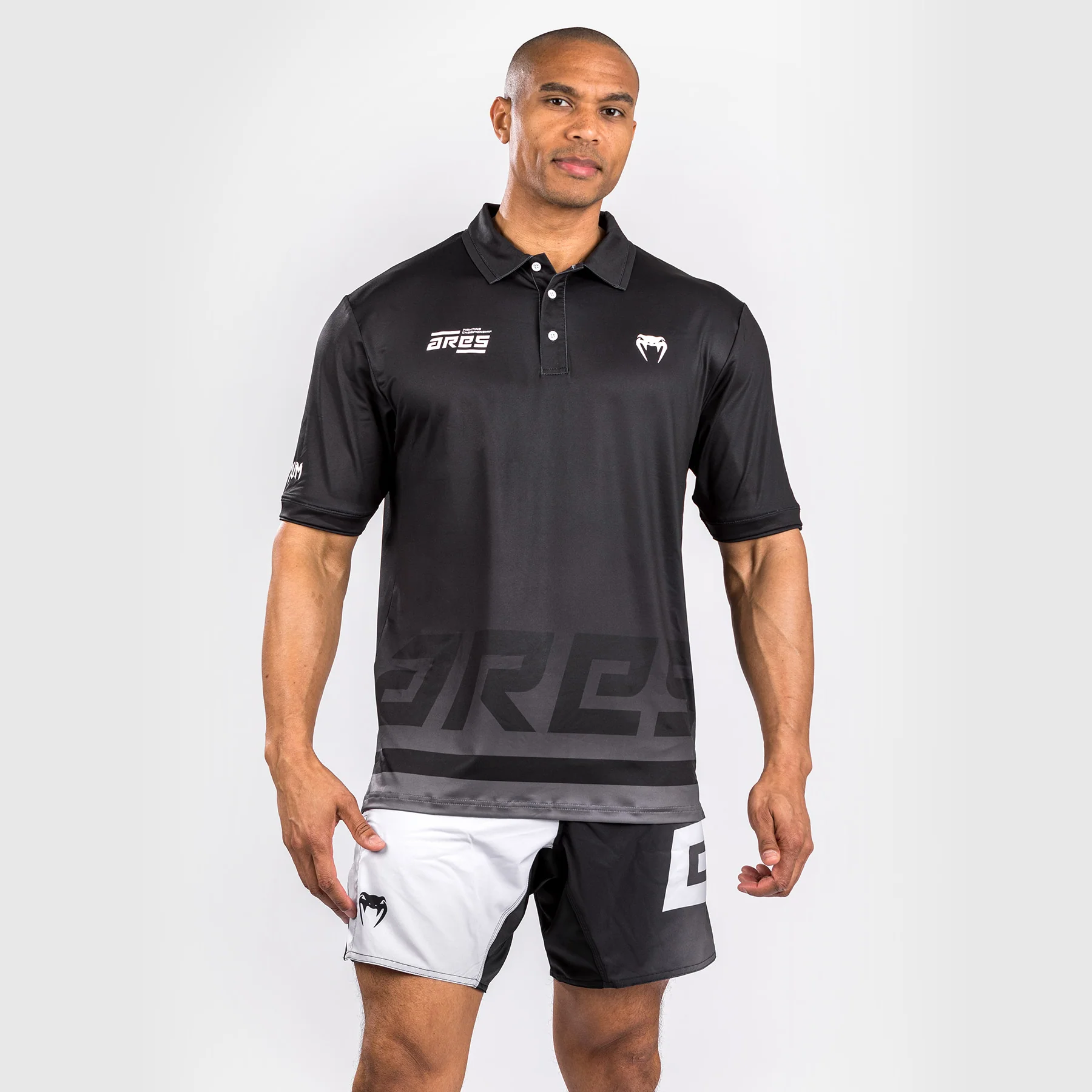 Venum x Ares Dry Tech Polo Shirt - Black