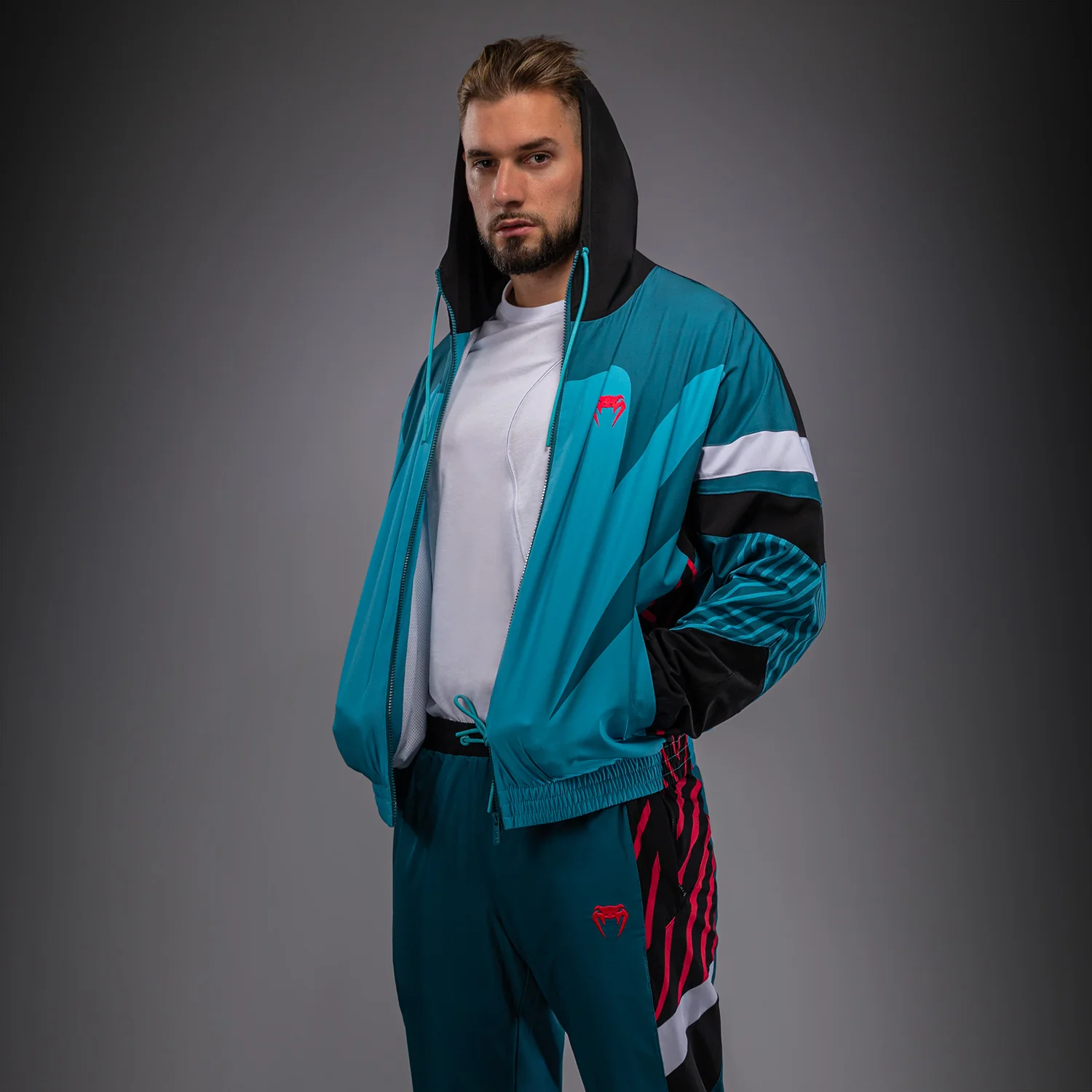 Venum Attack 90 Track Jacket - Miami Blue - Image 5