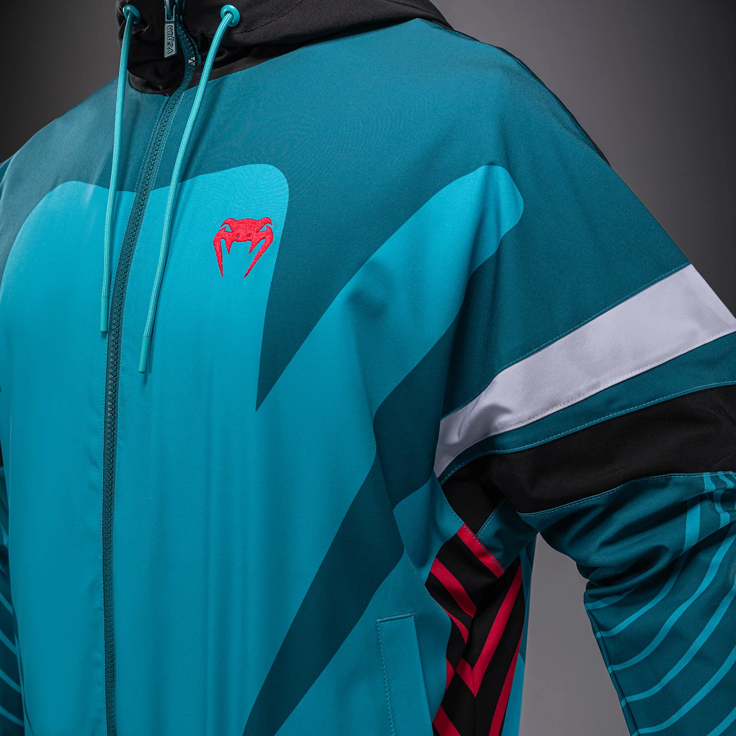 Venum Attack 90 Track Jacket - Miami Blue - Image 8