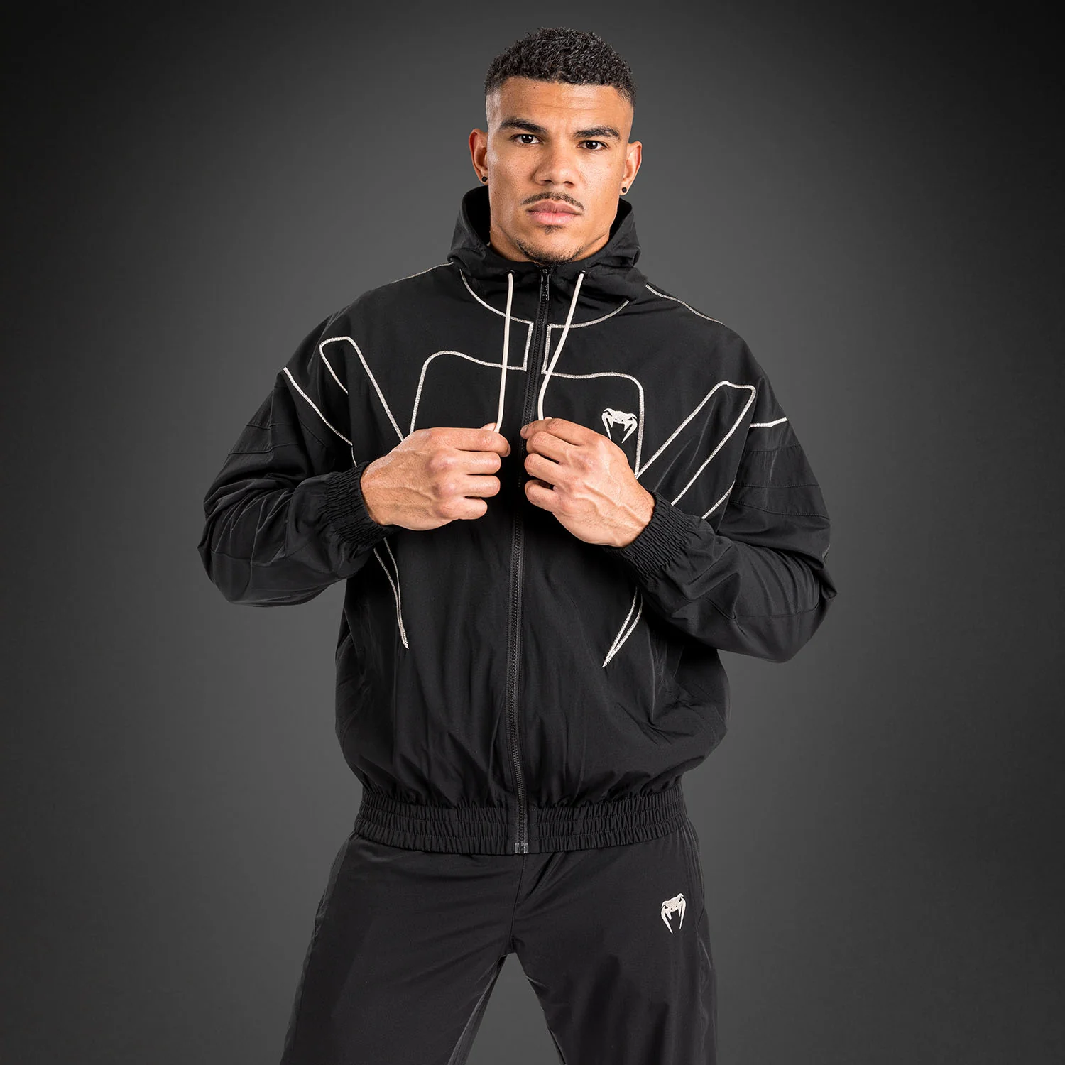 Venum Attack 90 Tracksuit Jacket - Black/White