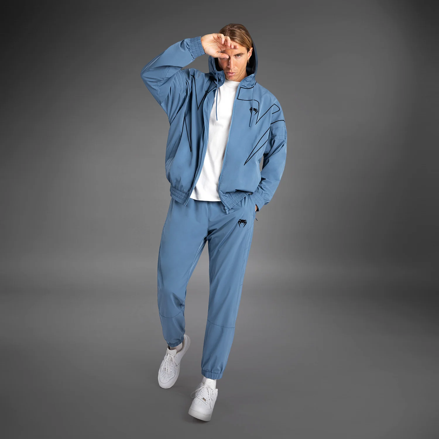 Venum Attack 90 Tracksuit Jacket - Blue/Black - Image 4