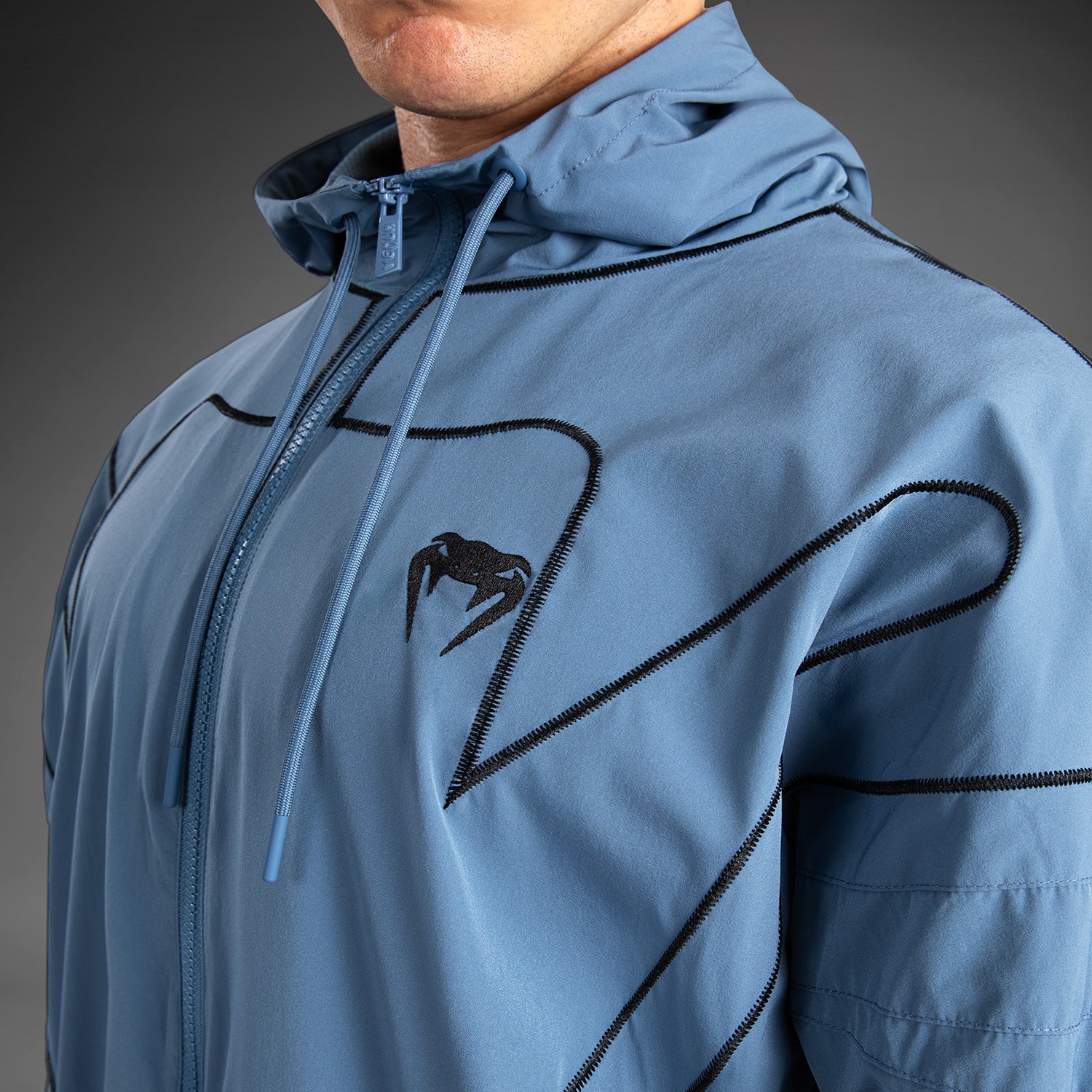Venum Attack 90 Tracksuit Jacket - Blue/Black - Image 7