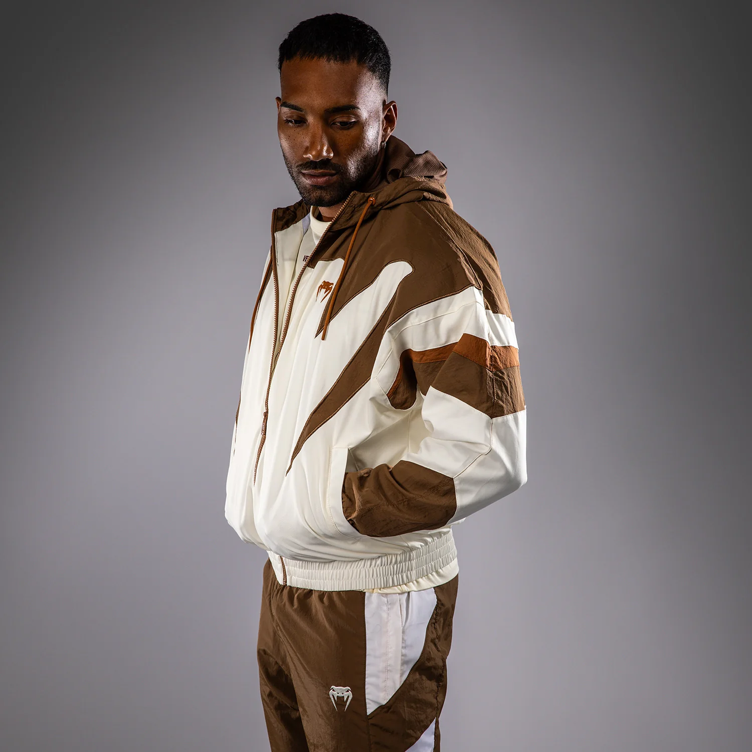 Venum Attack 90 Tracksuit Jacket - Dark Brown - Image 4