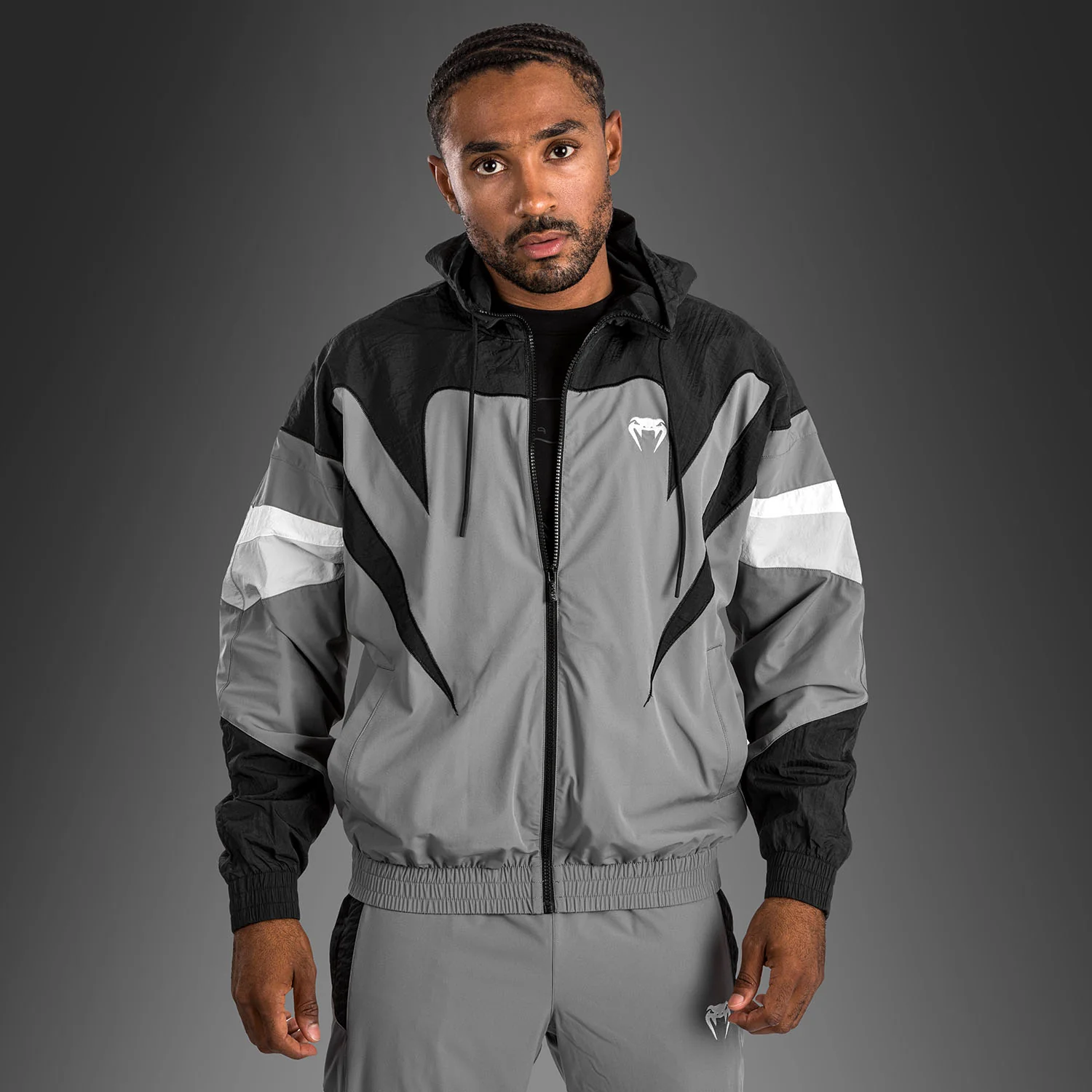 Venum Attack 90 Tracksuit Jacket - Grey - Image 3