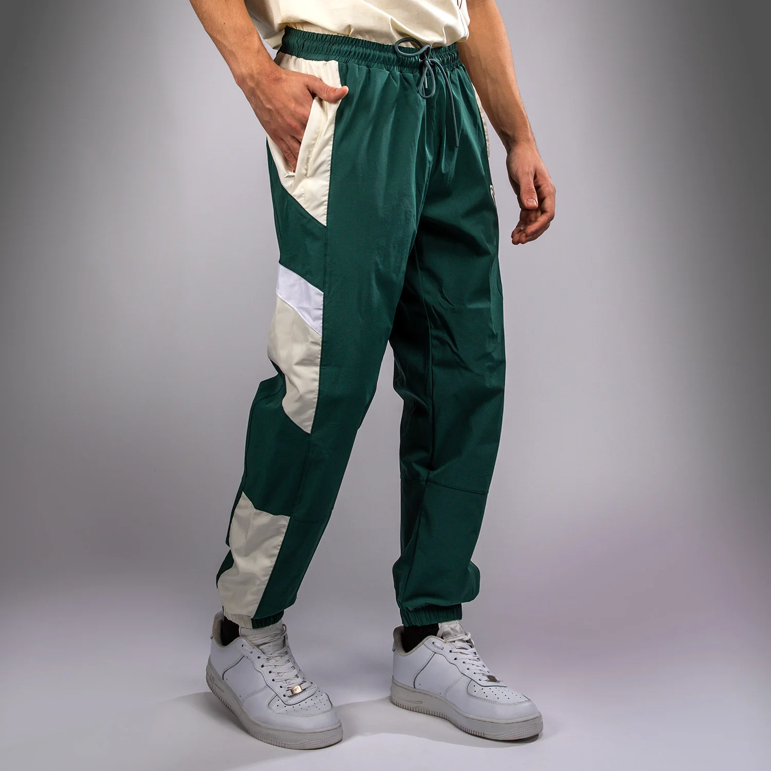 Venum Attack 90 Tracksuit Pants - Forest Green/Ice - Image 2