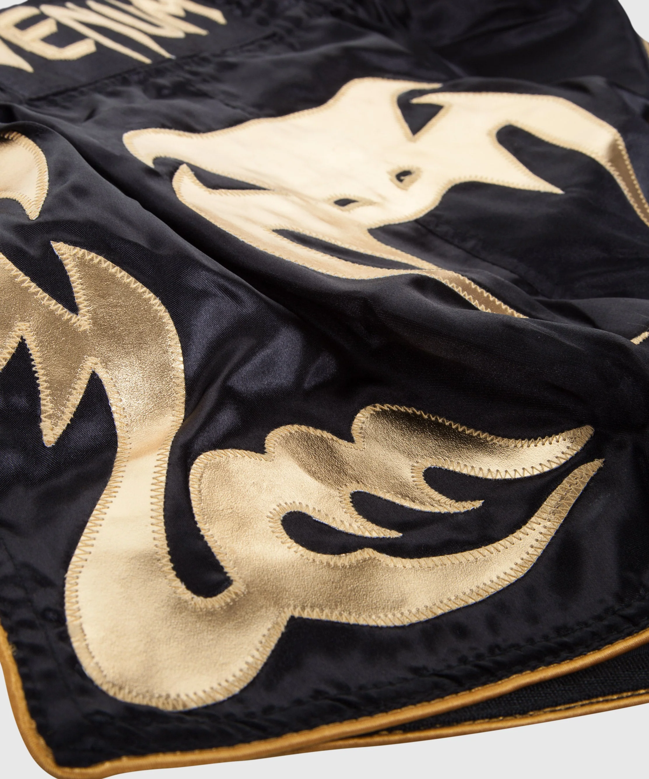 Venum Bangkok Inferno Muay Thai Shorts - Black/Gold - Image 3