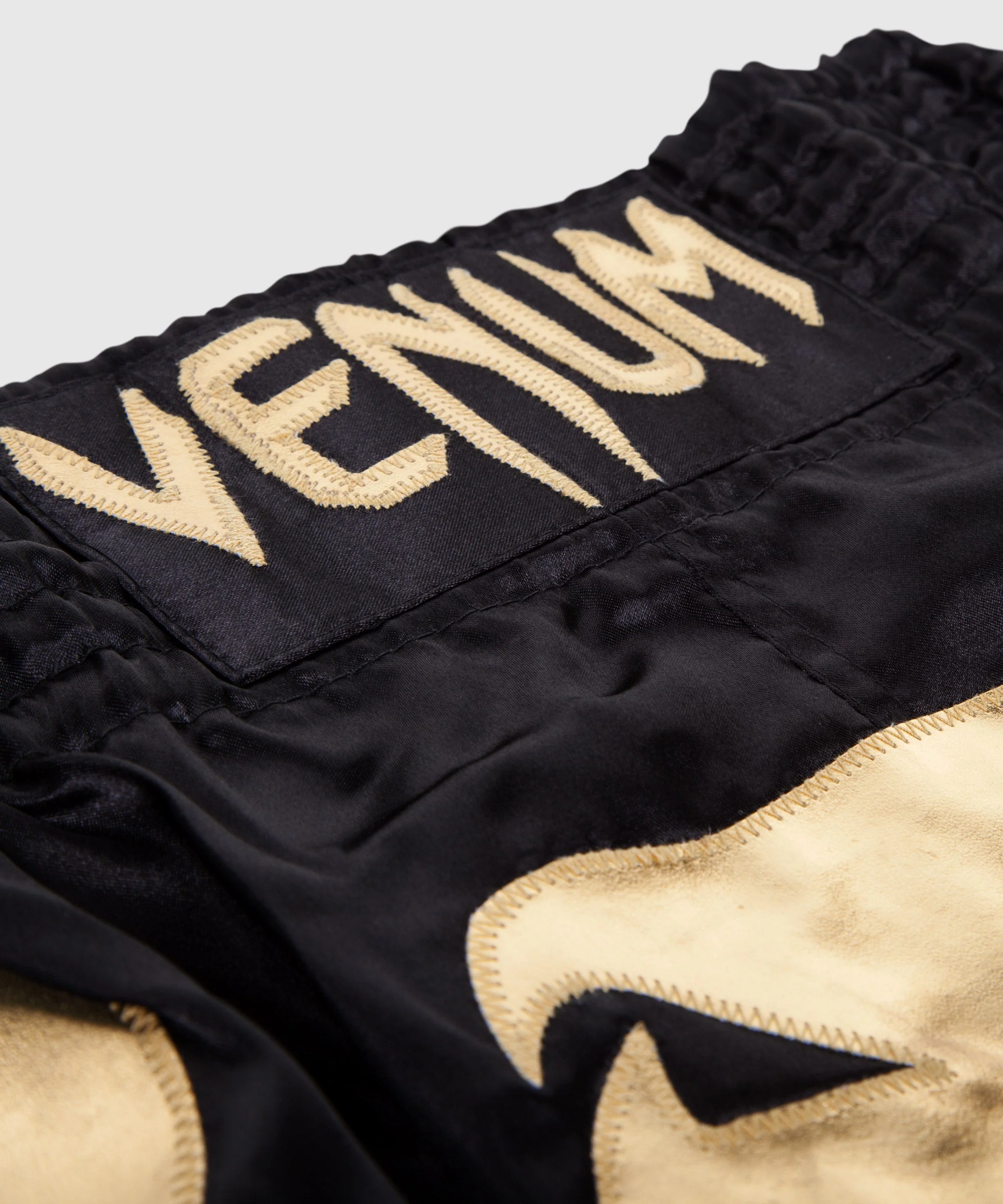 Venum Bangkok Inferno Muay Thai Shorts - Black/Gold - Image 4