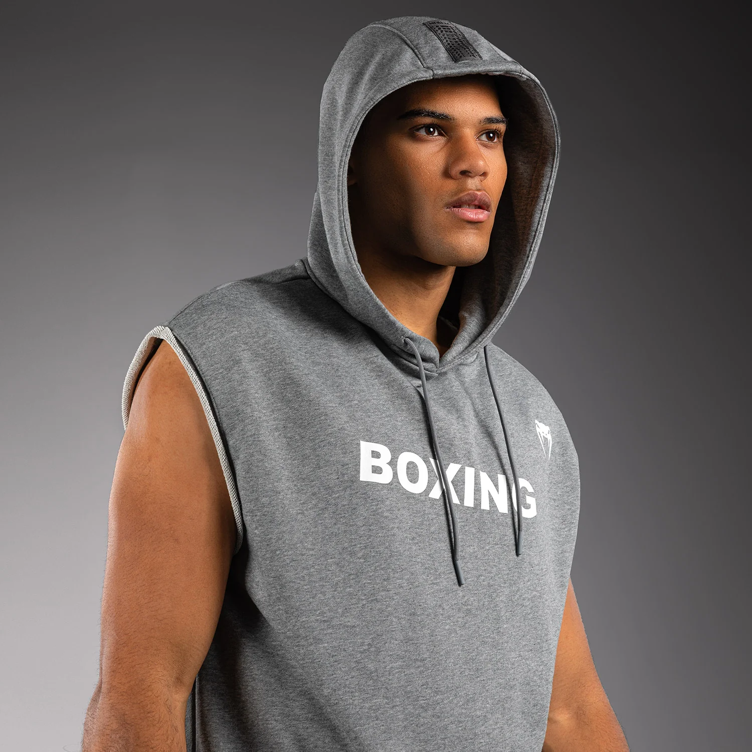 Venum Boxing VT Sleeveless Hoodie - Heather Grey - Image 4