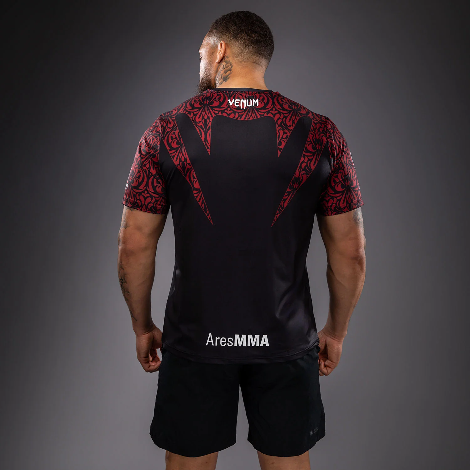 Venum Bulgarian Top Team (BTT) Dry-Tech T-Shirt - Black/Red - Image 3