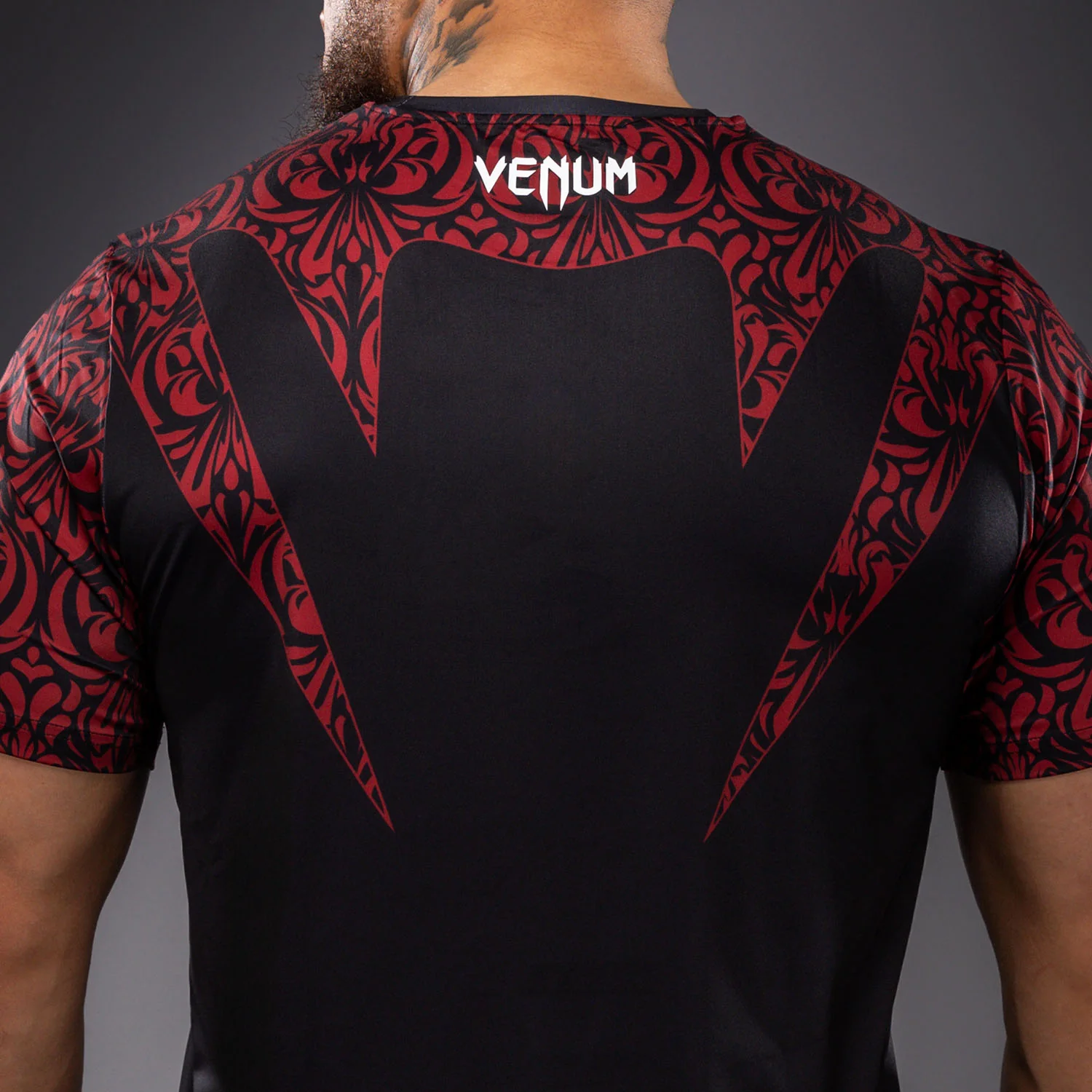 Venum Bulgarian Top Team (BTT) Dry-Tech T-Shirt - Black/Red - Image 8
