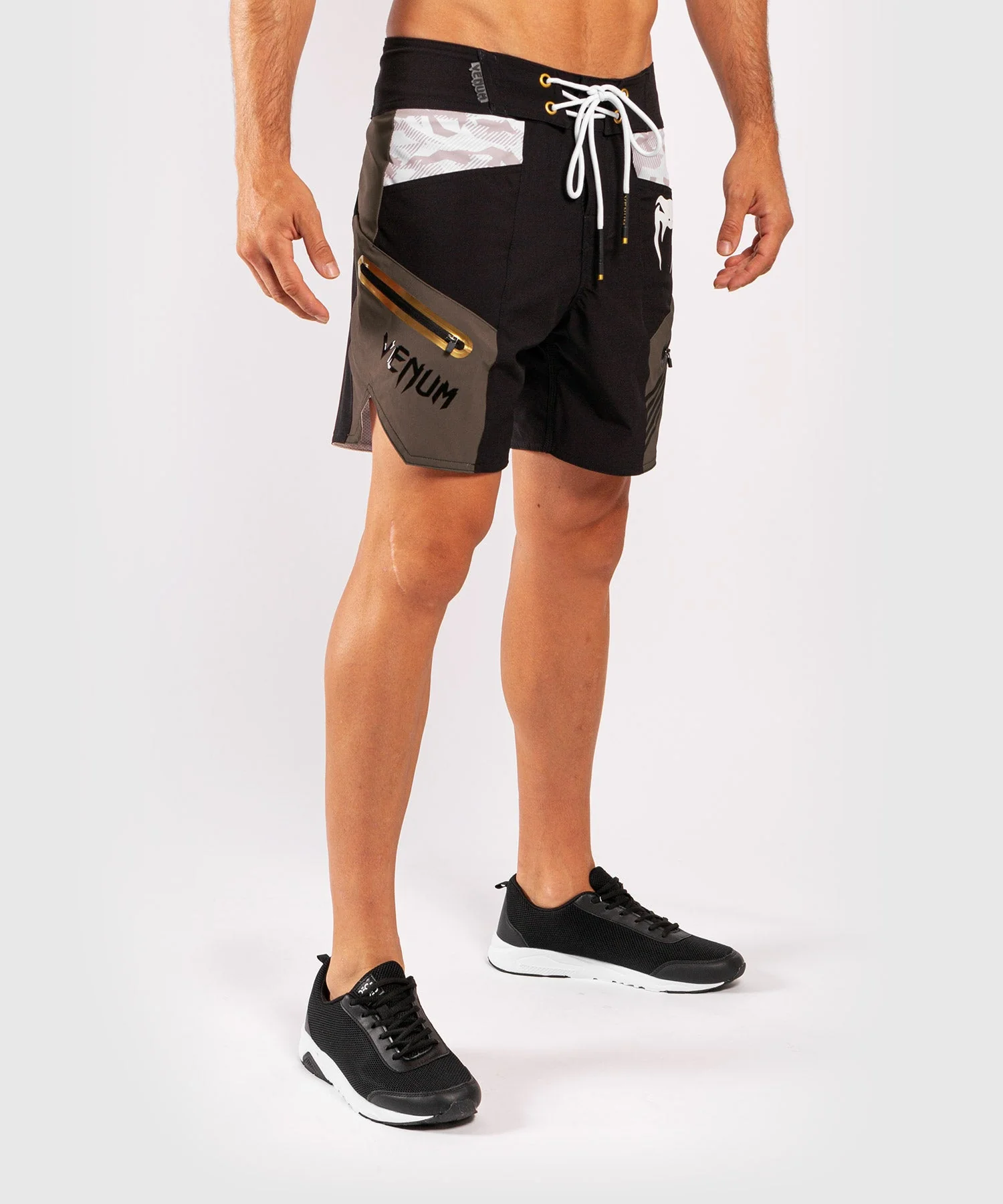 Venum Cargo Boardshorts - Black/Grey - Image 3