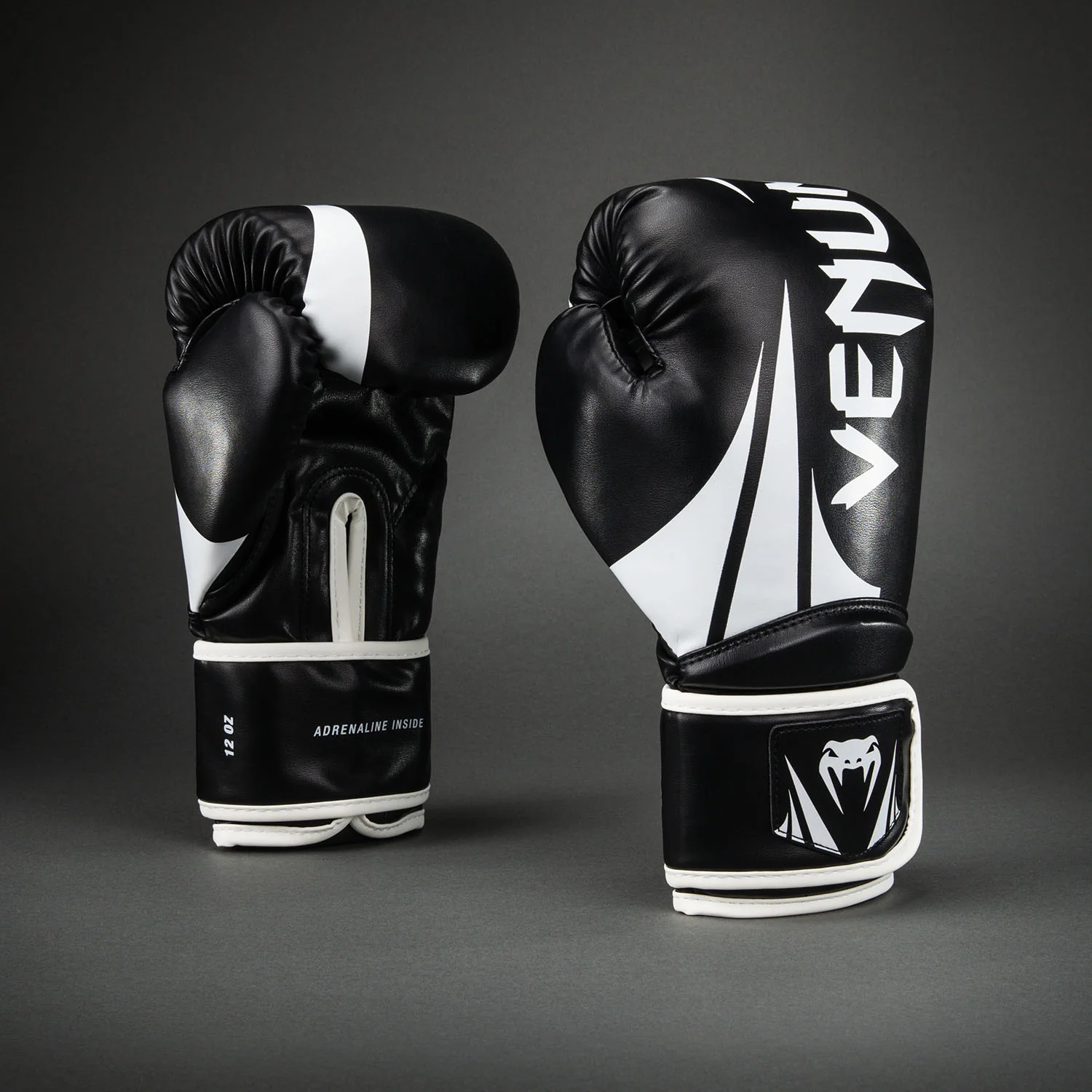 Venum Challenger 2.5 Boxing Gloves – Black/White - Image 2