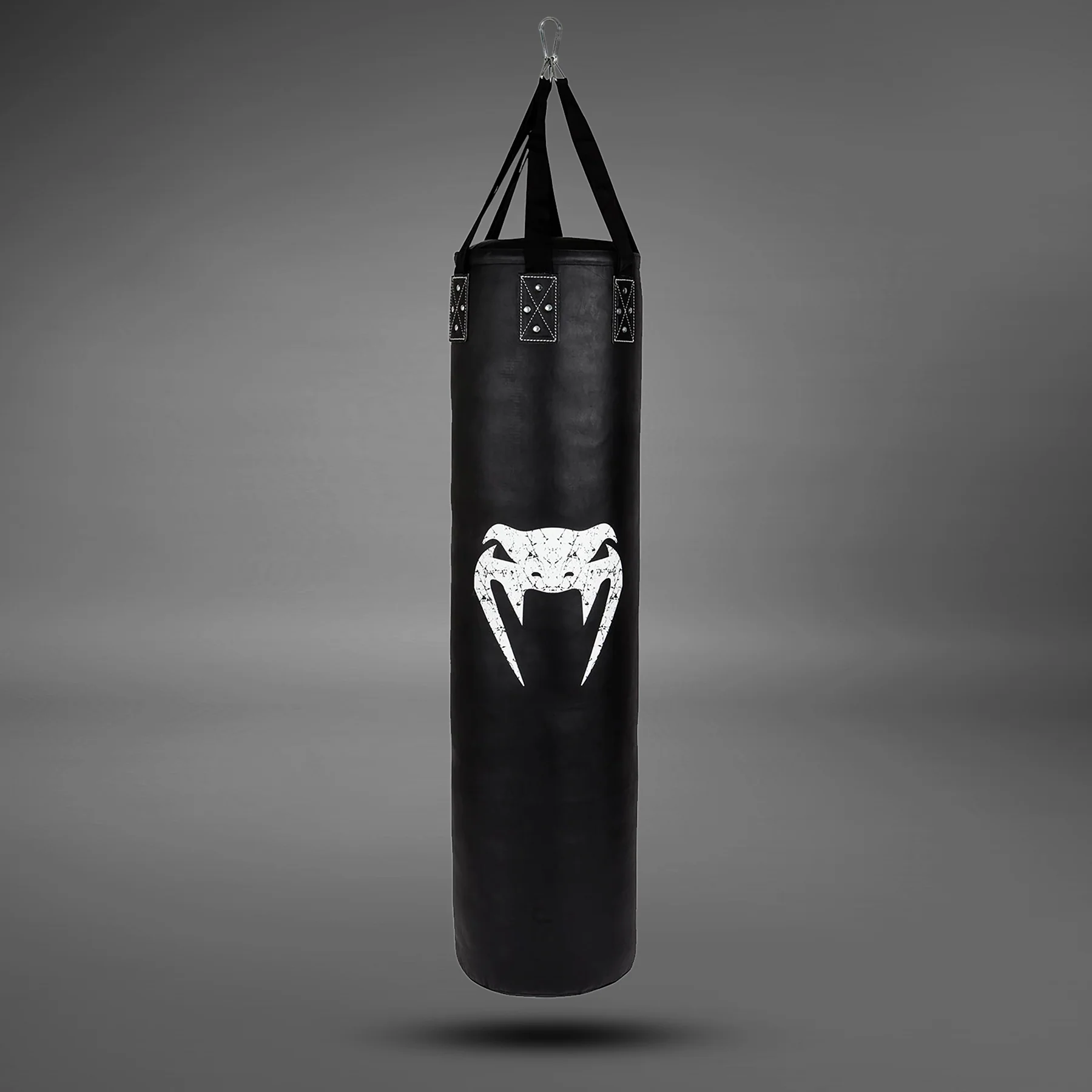 Venum Challenger Heavy bag + Ceiling Hook - Black/White - Filled - 170cm - Image 3