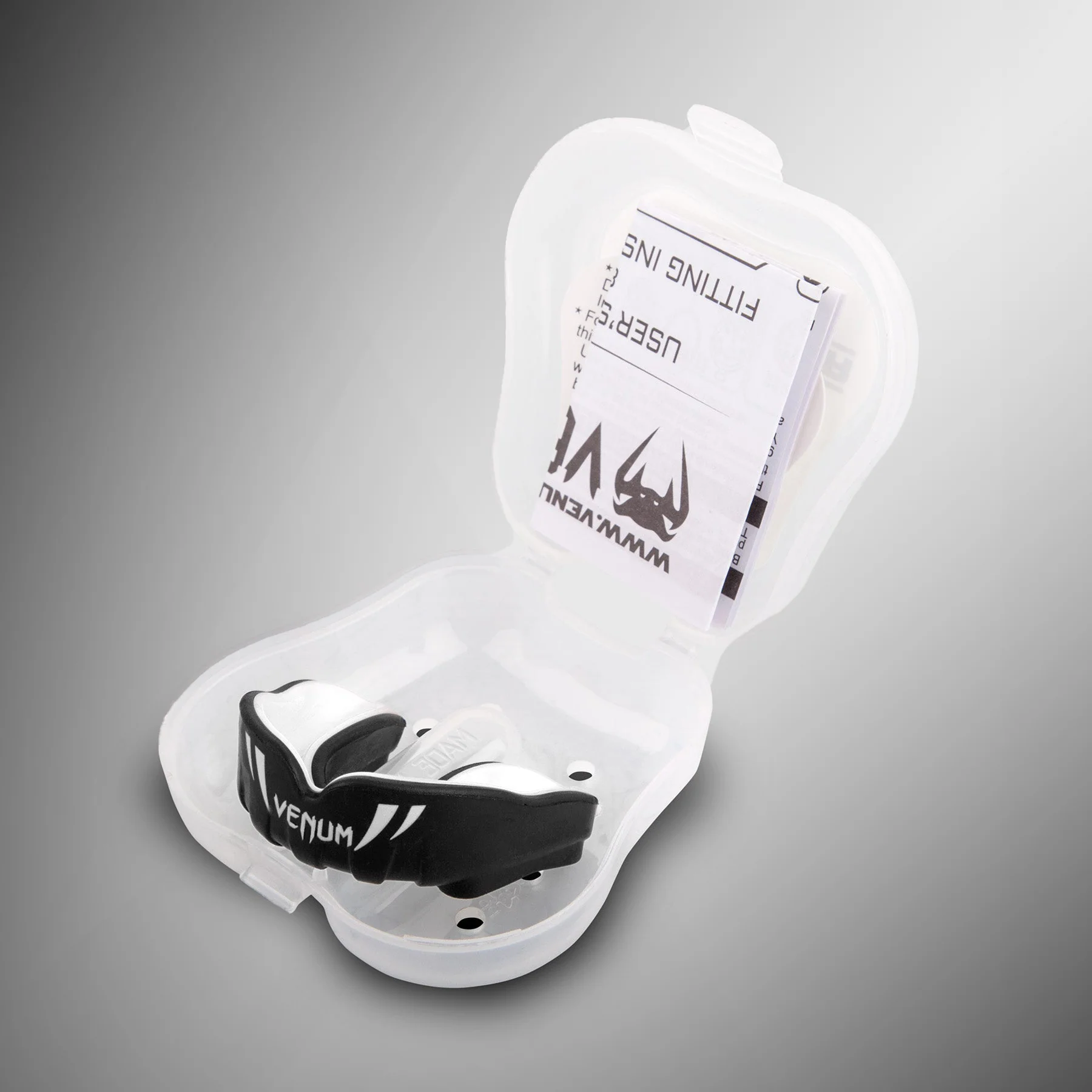 Venum Challenger Kids Mouthguard - Black/White - Image 6