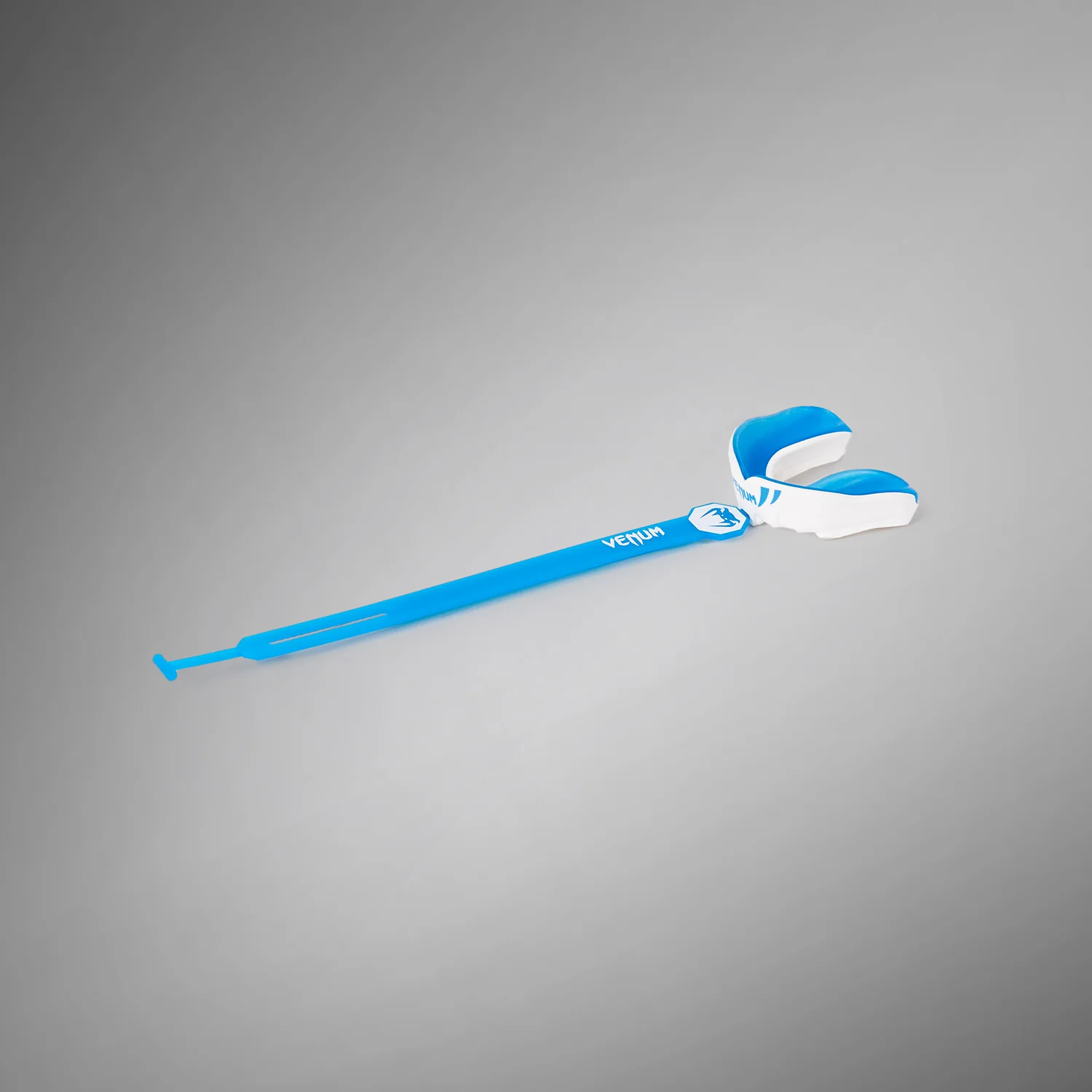 Venum Challenger Kids Mouthguard Strap/Strapless - White/Blue - Image 3