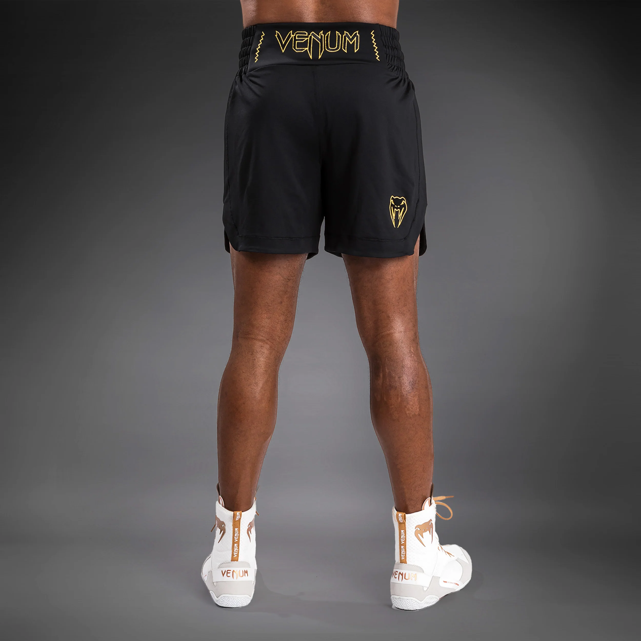 Venum Classic Boxing Shorts - Black/Gold - Image 3