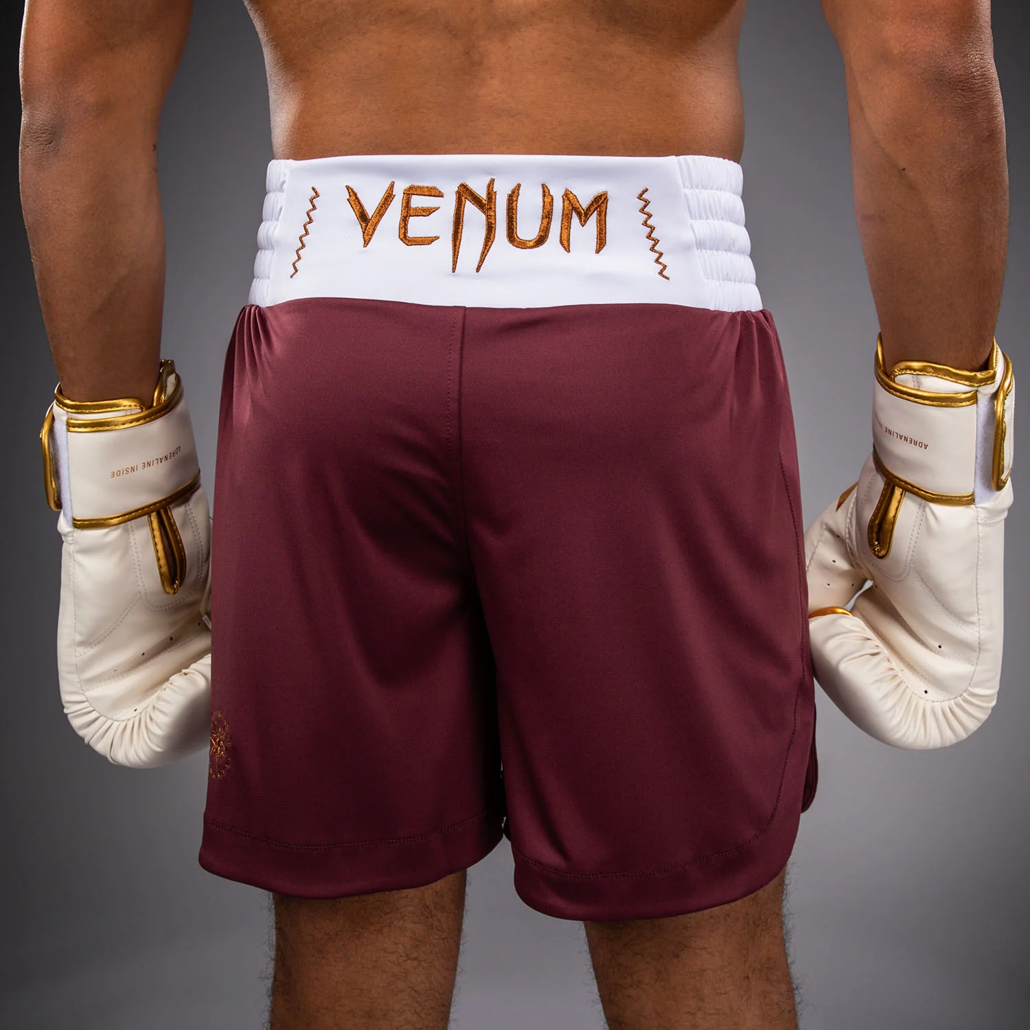 Venum Classic Boxing Shorts - Burgundy - Image 6