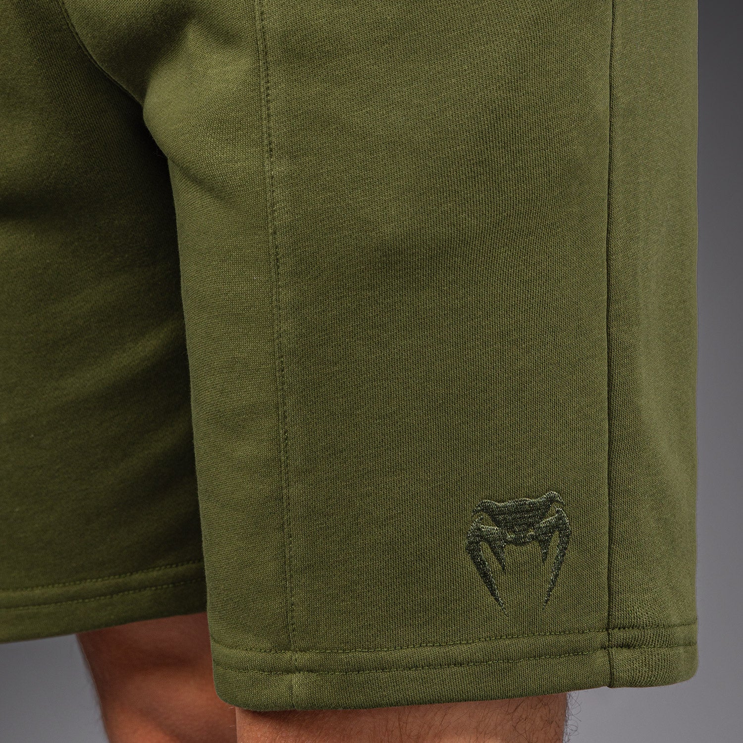 Venum Classic Fleece Cotton Shorts - Khaki - Image 5