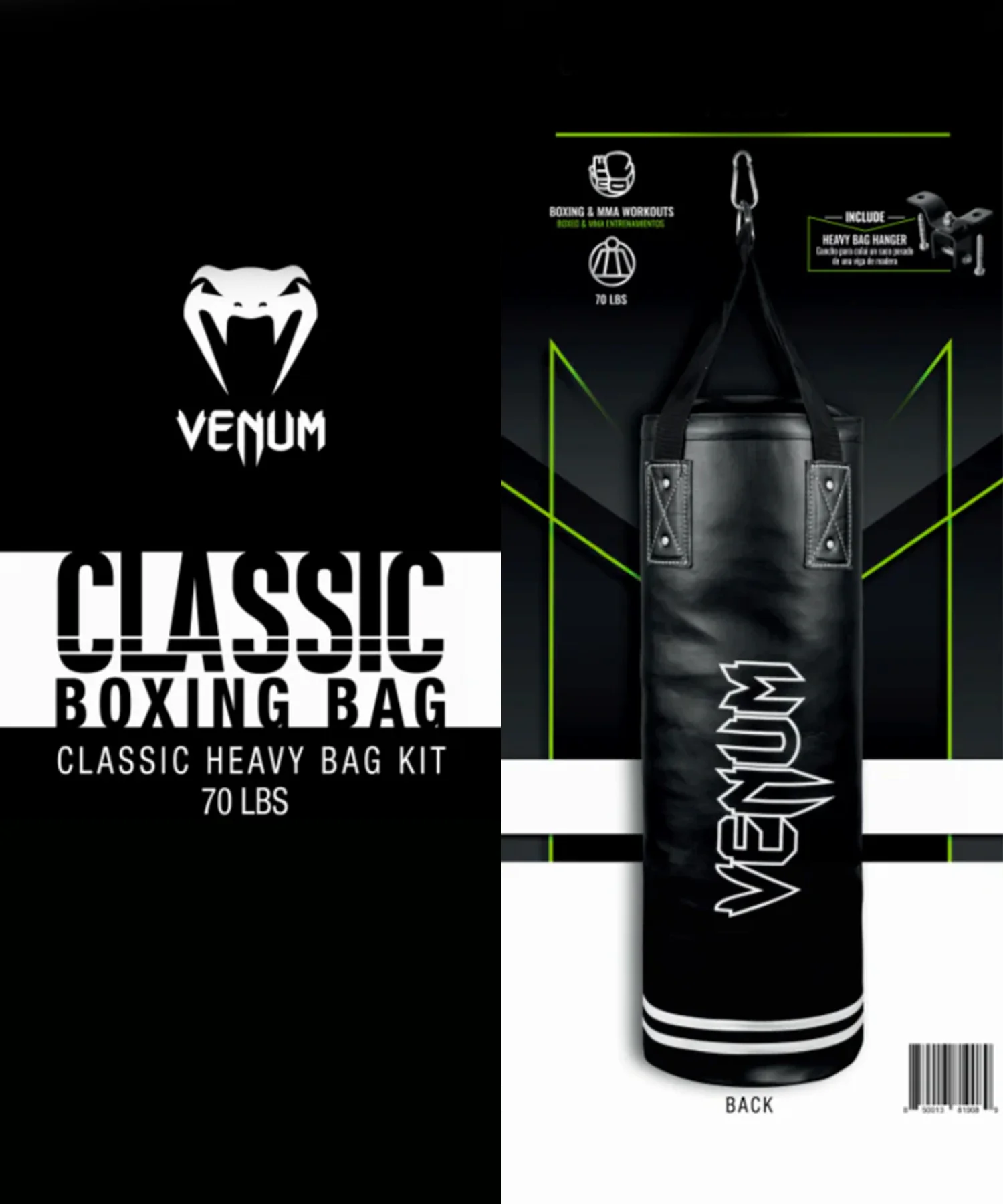Venum Classic Heavy Boxing Bag Kit - 70lbs - WLMT Edition - Image 4