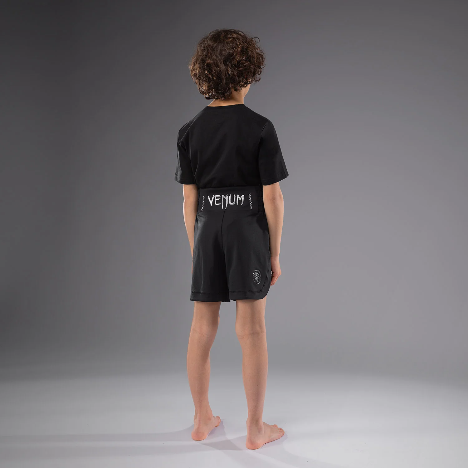 Venum Classic Kids Boxing Shorts - Black - Image 6
