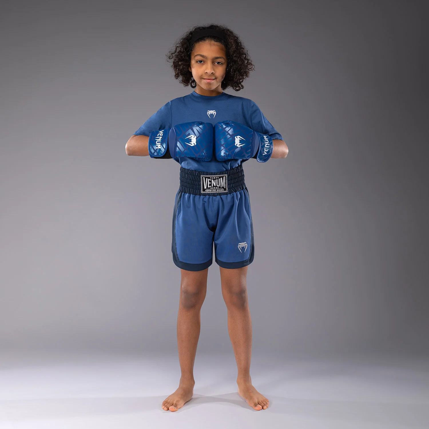 Venum Classic Kids Boxing Shorts - Royal Blue - Image 2