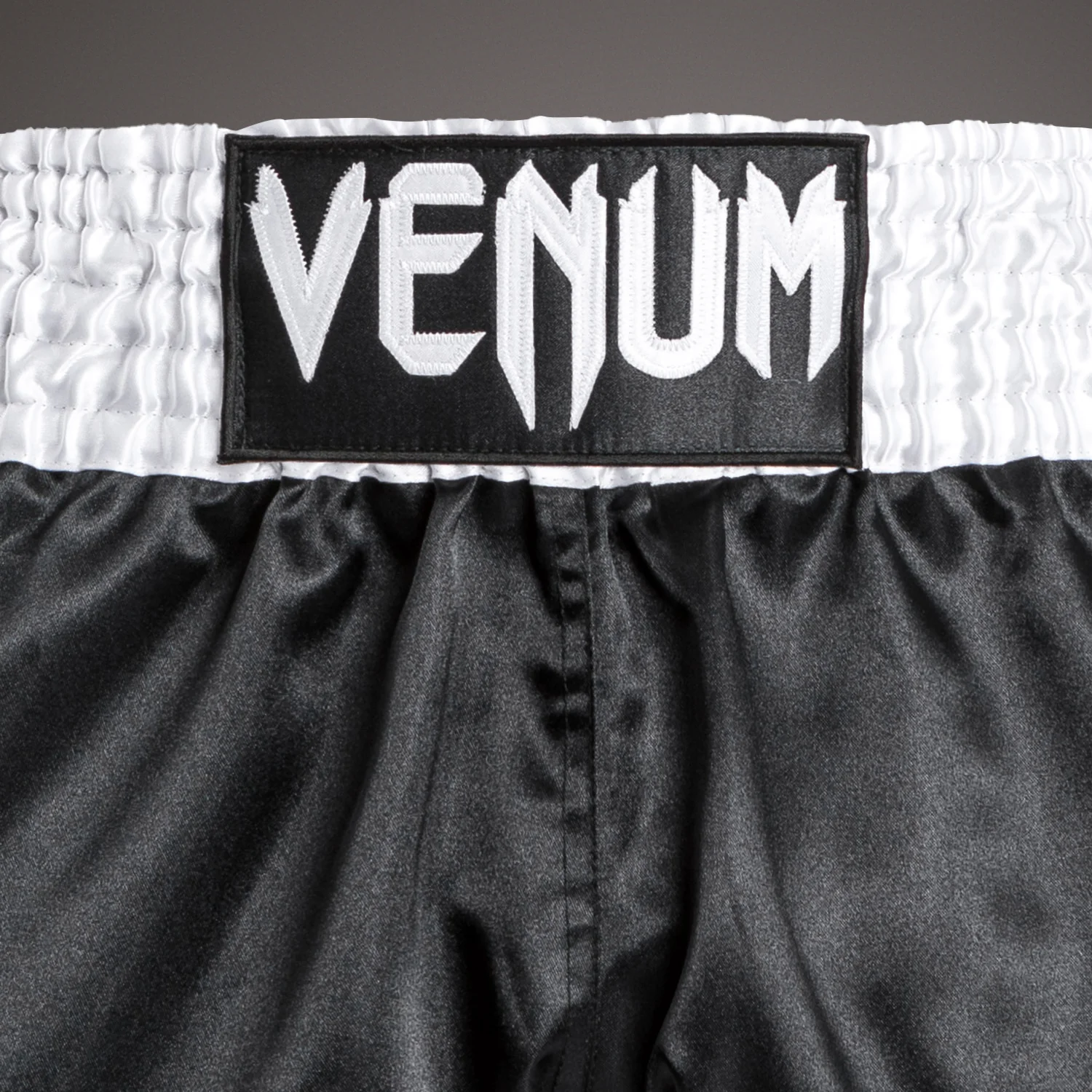 Venum Classic - Muay Thai Short Black/White/White - Image 4