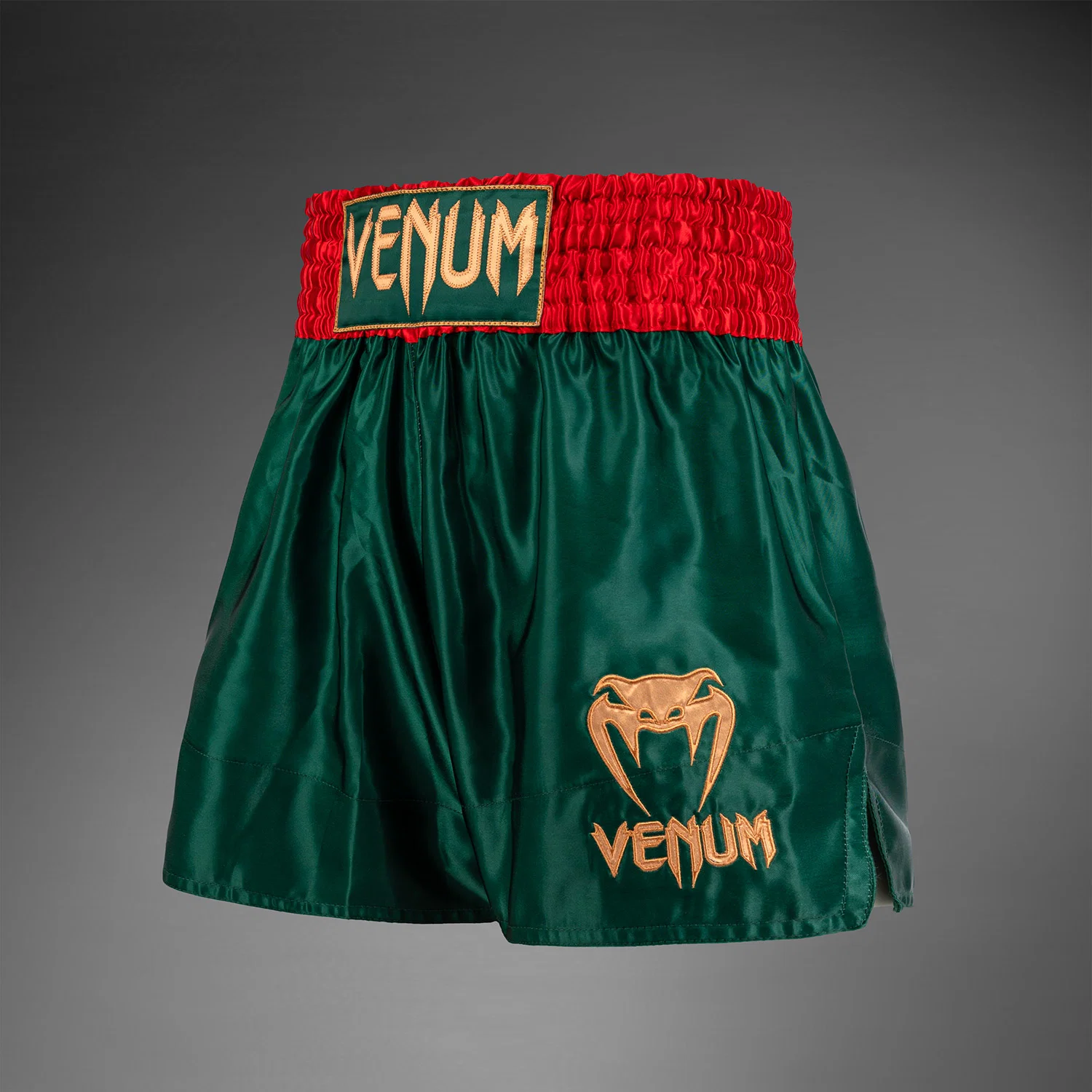 Venum Classic Muay Thai Shorts - Deep Forest Green - Image 2