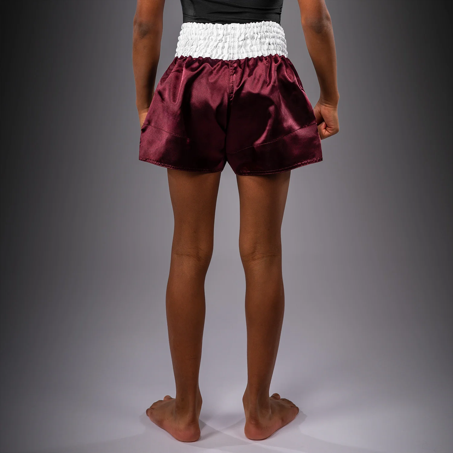Venum Classic Muay Thai Shorts for Kids - Burgundy - Image 4