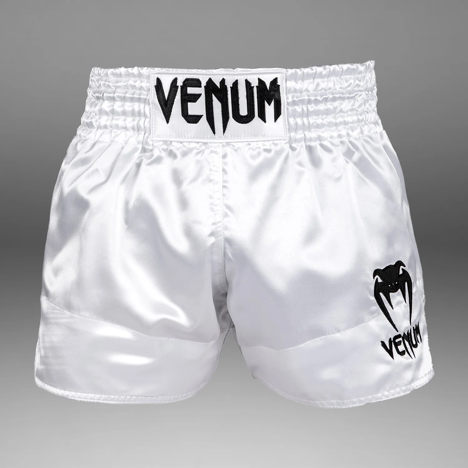 Venum Classic Muay Thai Shorts - White/Black