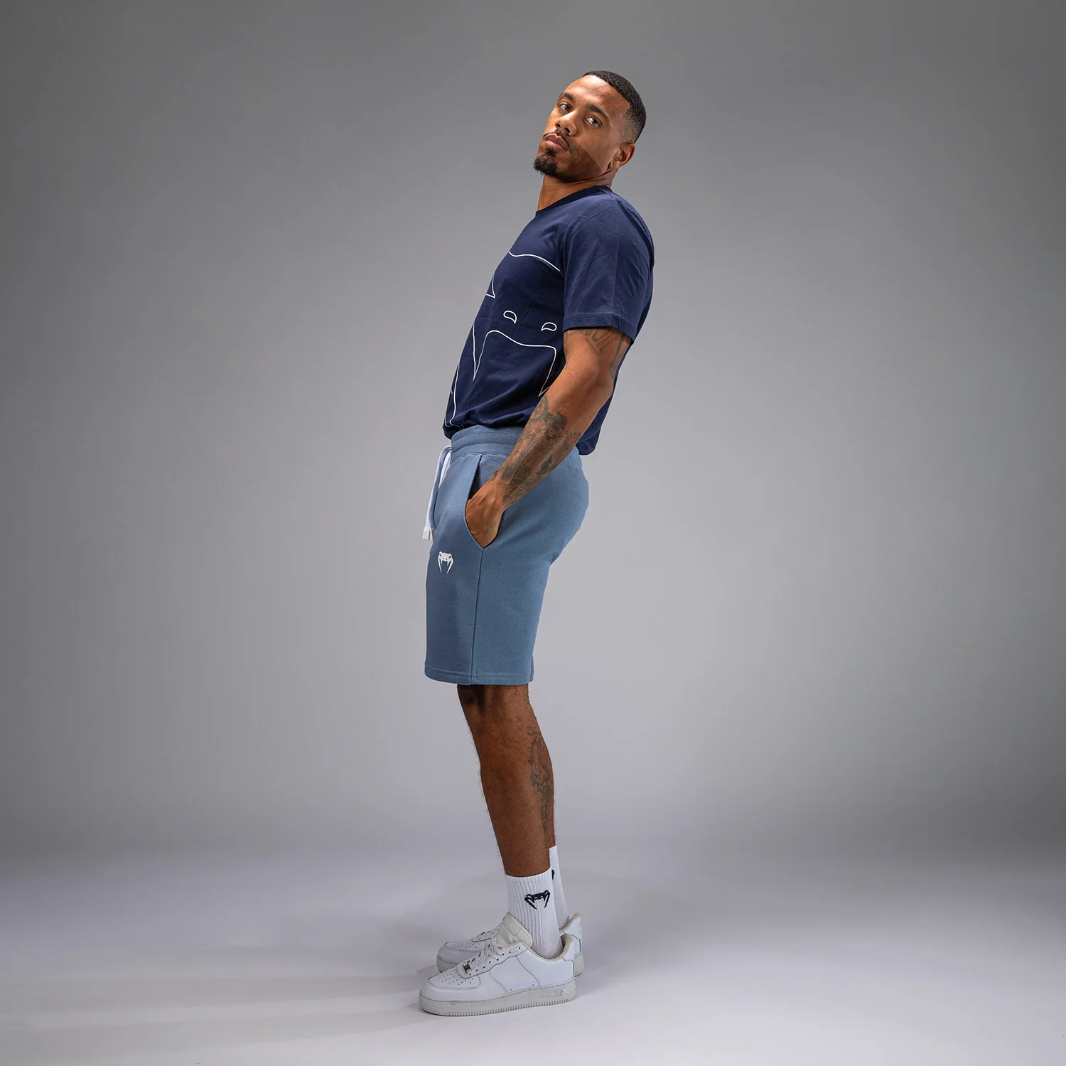 Venum Classic Shorts - Ocean Blue - Image 2