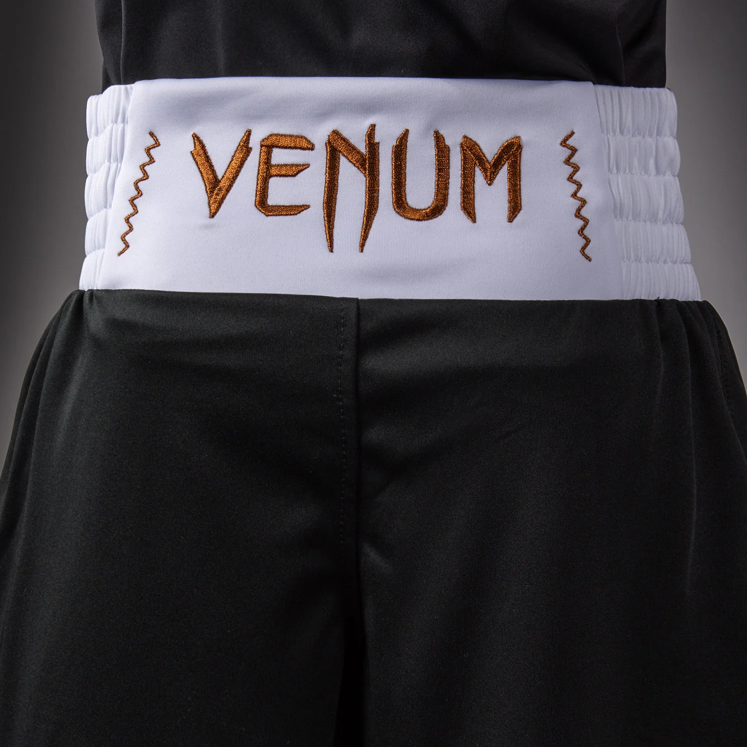 Venum Classic Youth Boxing Shorts - Black/Gold - Image 6