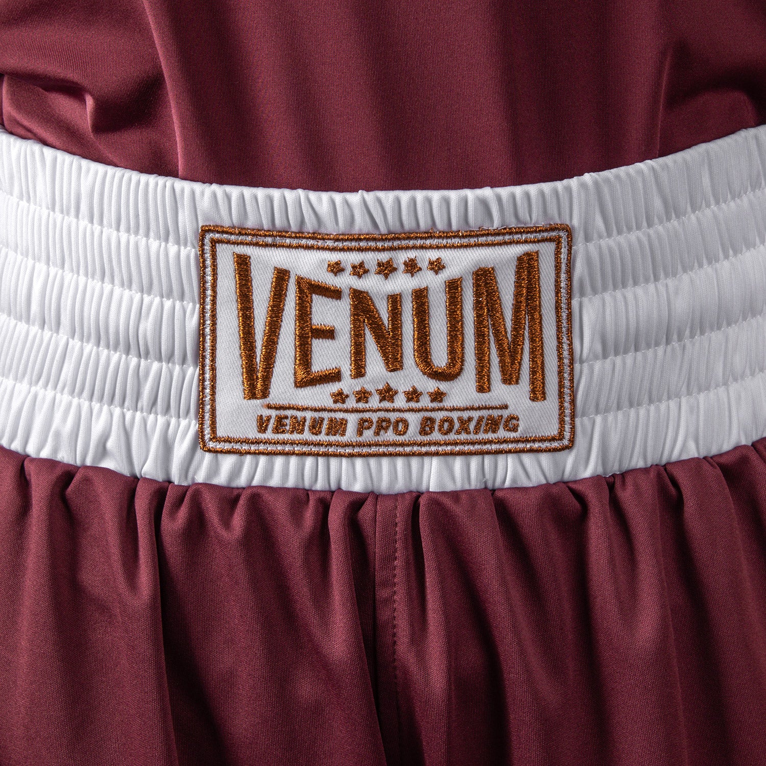 Venum Classic Youth Boxing Shorts - Burgundy - Image 4