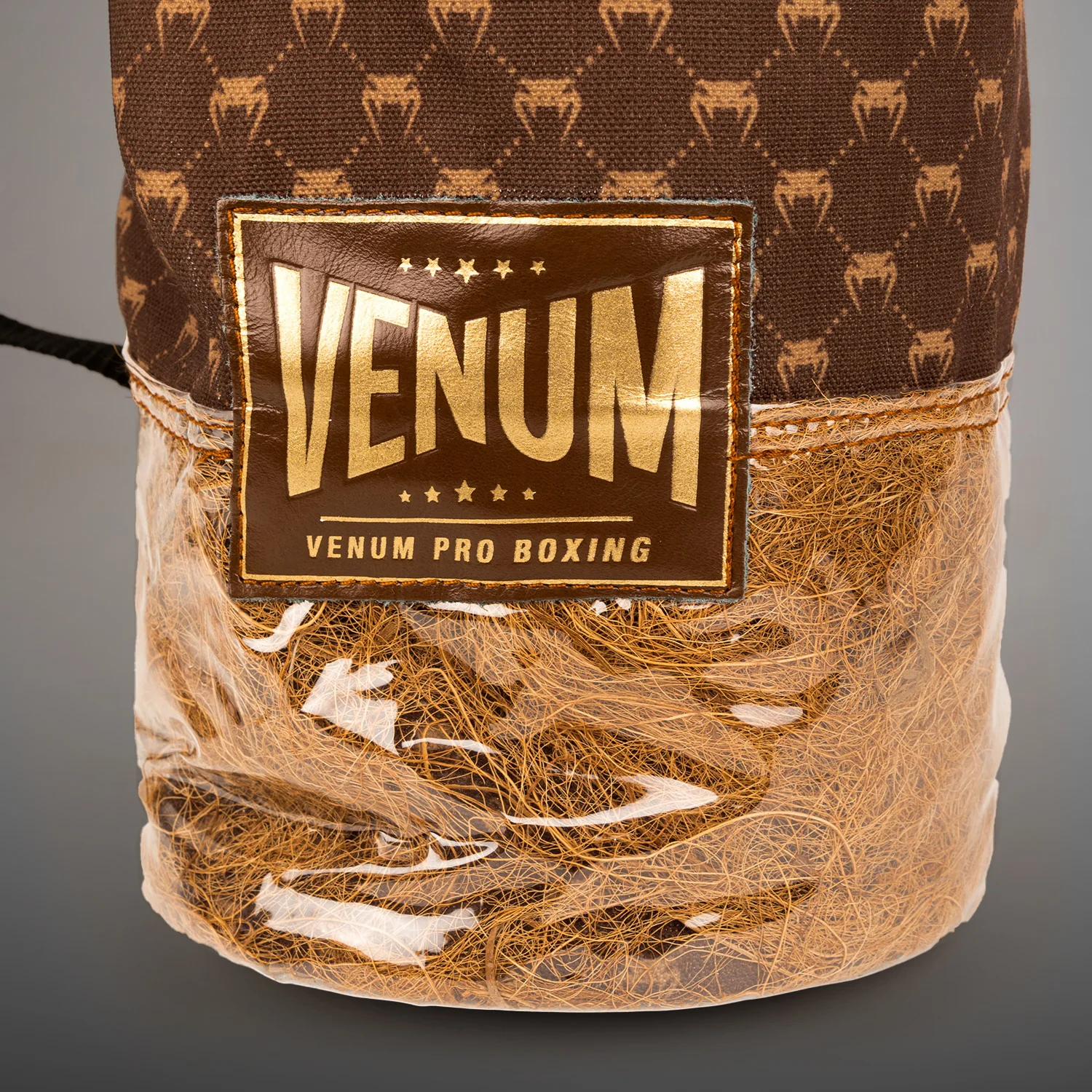 Venum Coco Monogram Pro Lace Up Boxing Gloves - Grizzly Brown - Image 8