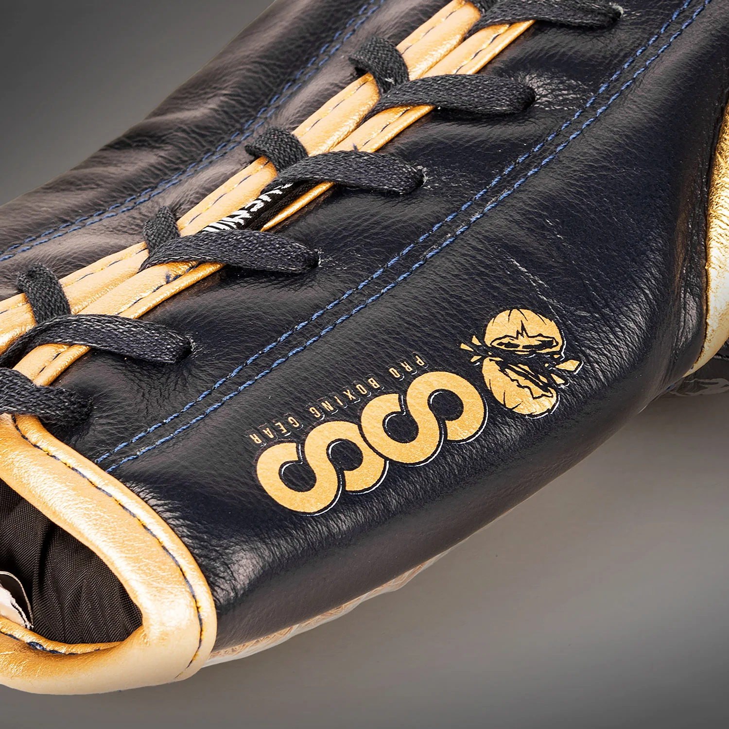 Venum Coco Monogram Pro Lace Up Boxing Gloves - State Blue - Image 5