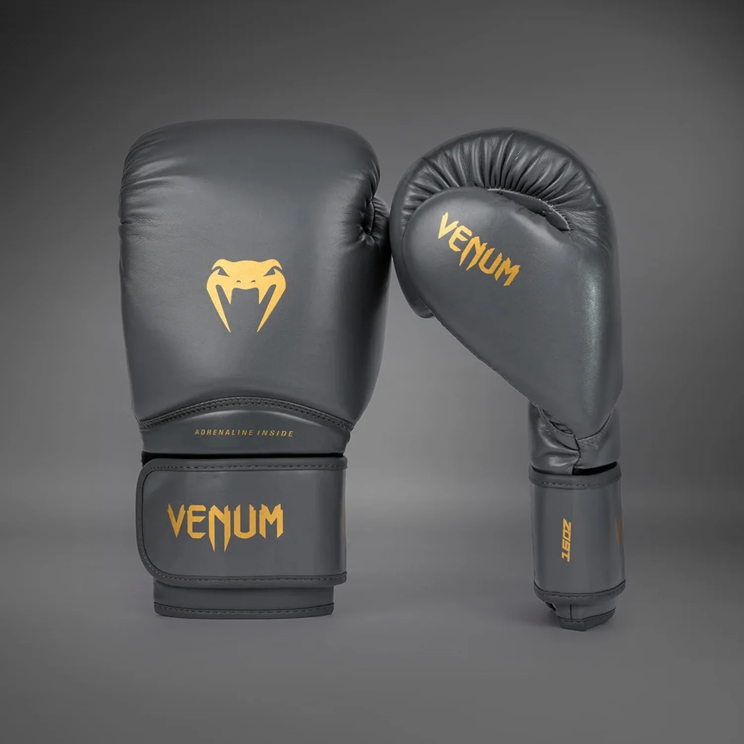 Venum Contender 1.5 Boxing Gloves - Grey/Gold - Image 3