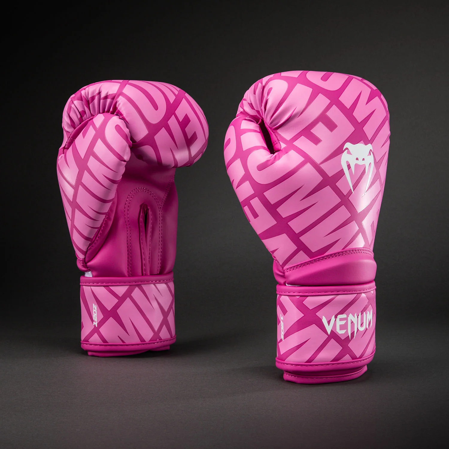 Venum Contender 1.5 XT 3D Boxing Gloves - Candy Pink/ White - Image 2