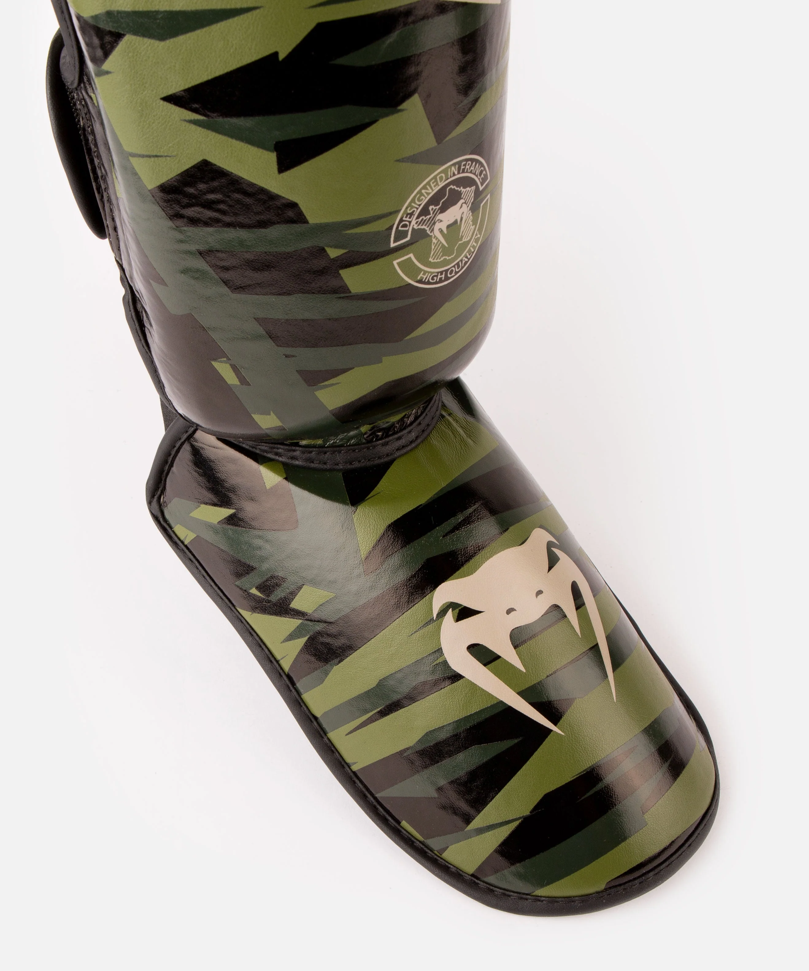 Venum Contender 2.0 Shin Guards - Khaki camo - Image 2