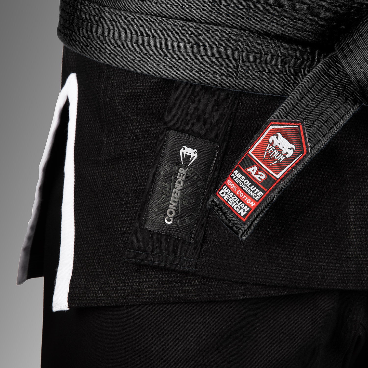 Venum Contender 3.0 Brazilian Jiu Jitsu Gi 380g - Black - Image 4
