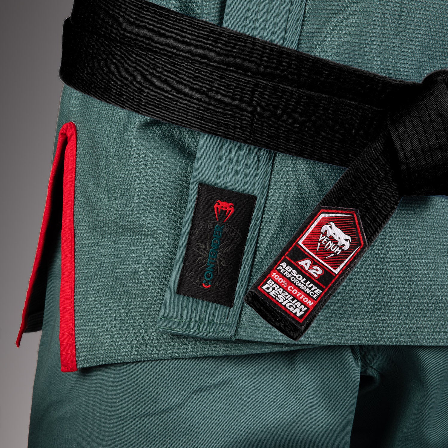 Venum Contender 3.0 Brazilian Jiu Jitsu Gi - Ocean Green - Image 7