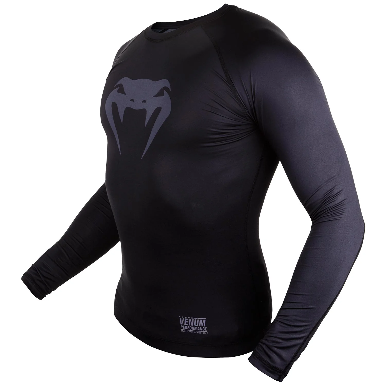 Venum Contender 3.0 Compression T-shirt - Long Sleeves - Black/Grey - Image 6