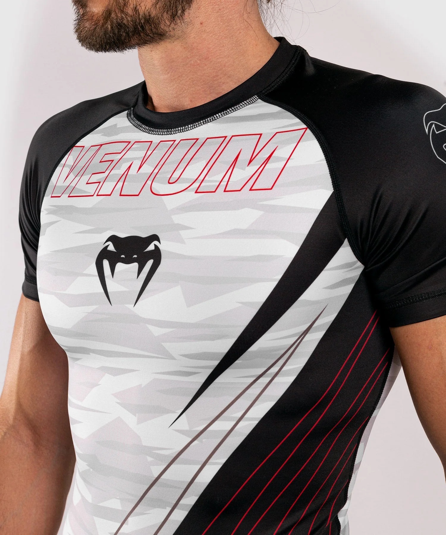 Venum Contender 5.0 Rashguard - Short sleeves - White/Camo - Image 6