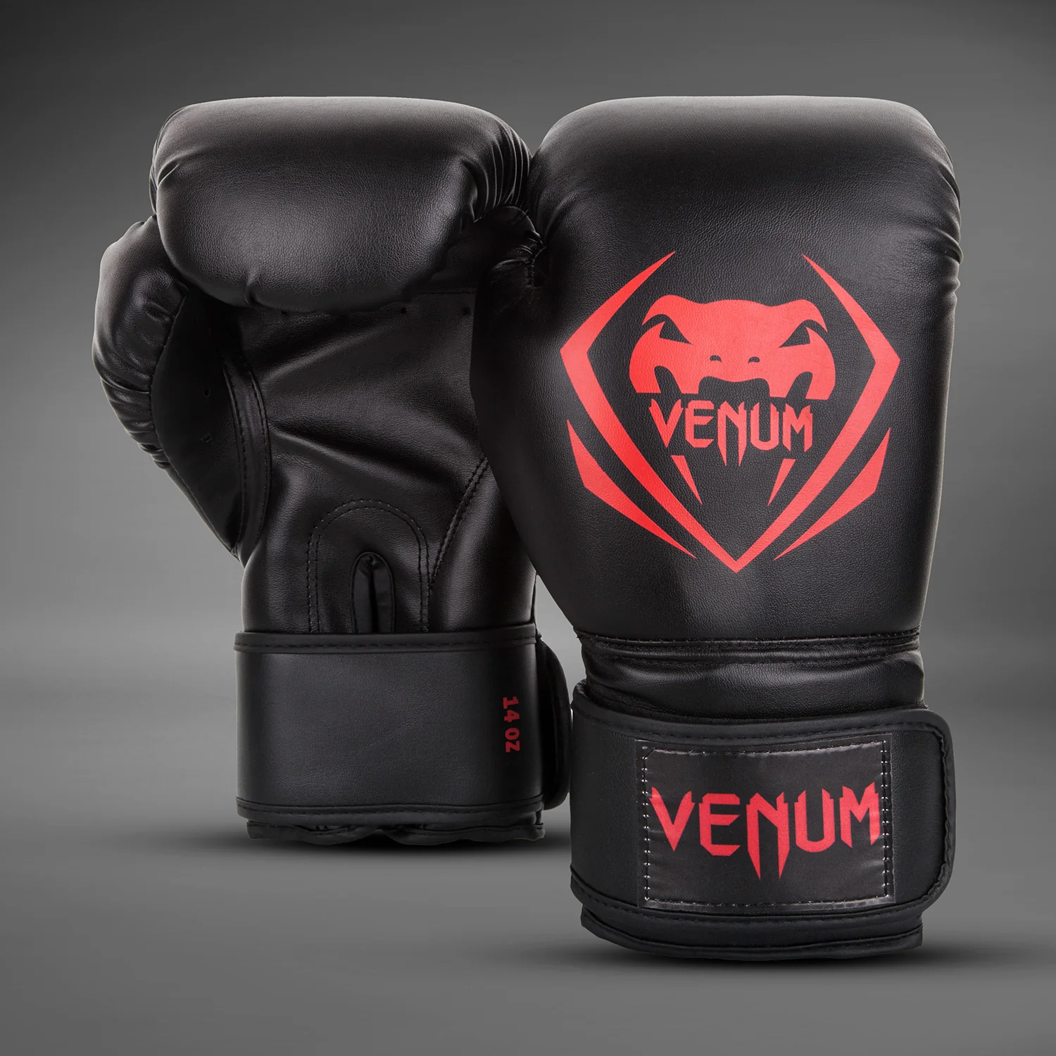 Venum Contender Boxing Gloves - Black/Red - Image 2