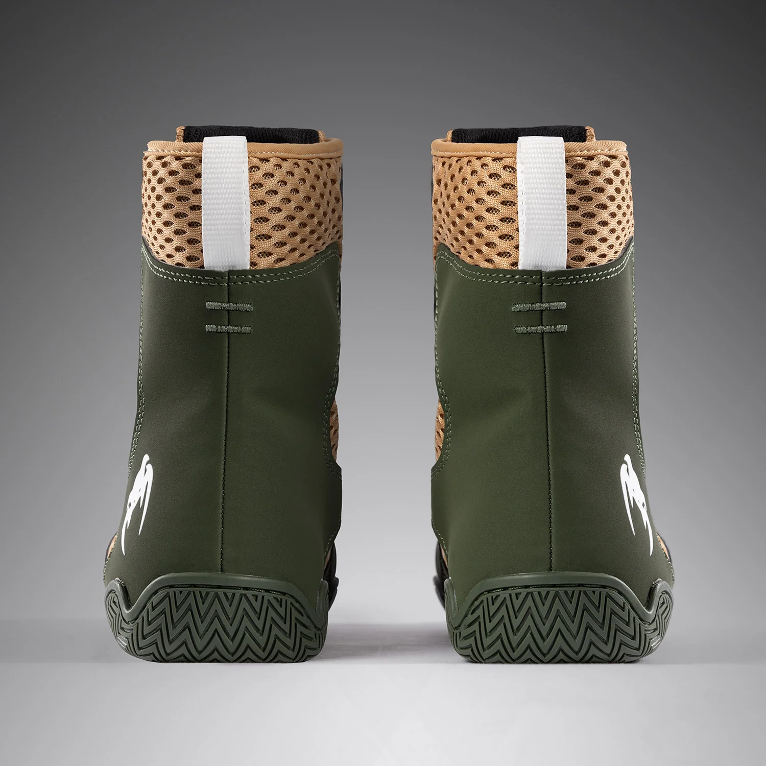 Venum Contender Boxing Shoes - Military Green/Sand - Image 4